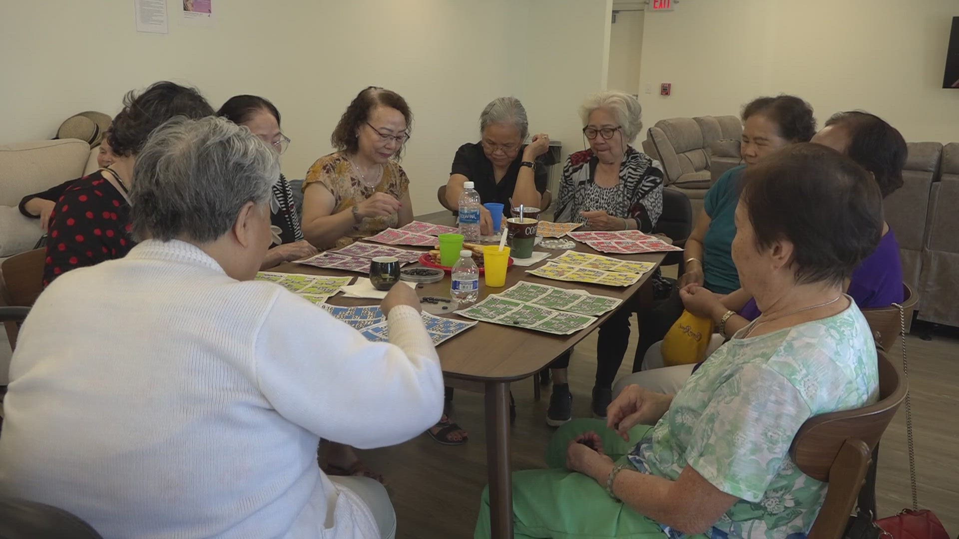 The center can accommodate up to 37 people per day, and their goal is to become a center that specializes in helping Asian-American elders.
