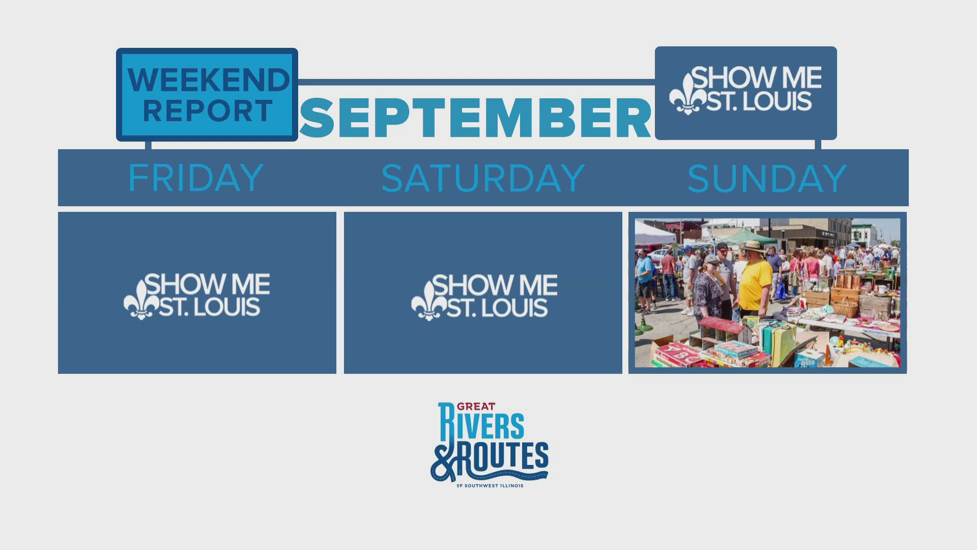 Looking for some weekend plans? We have you covered with this week's Weekend Report sponsored by Great Rivers & Routes.