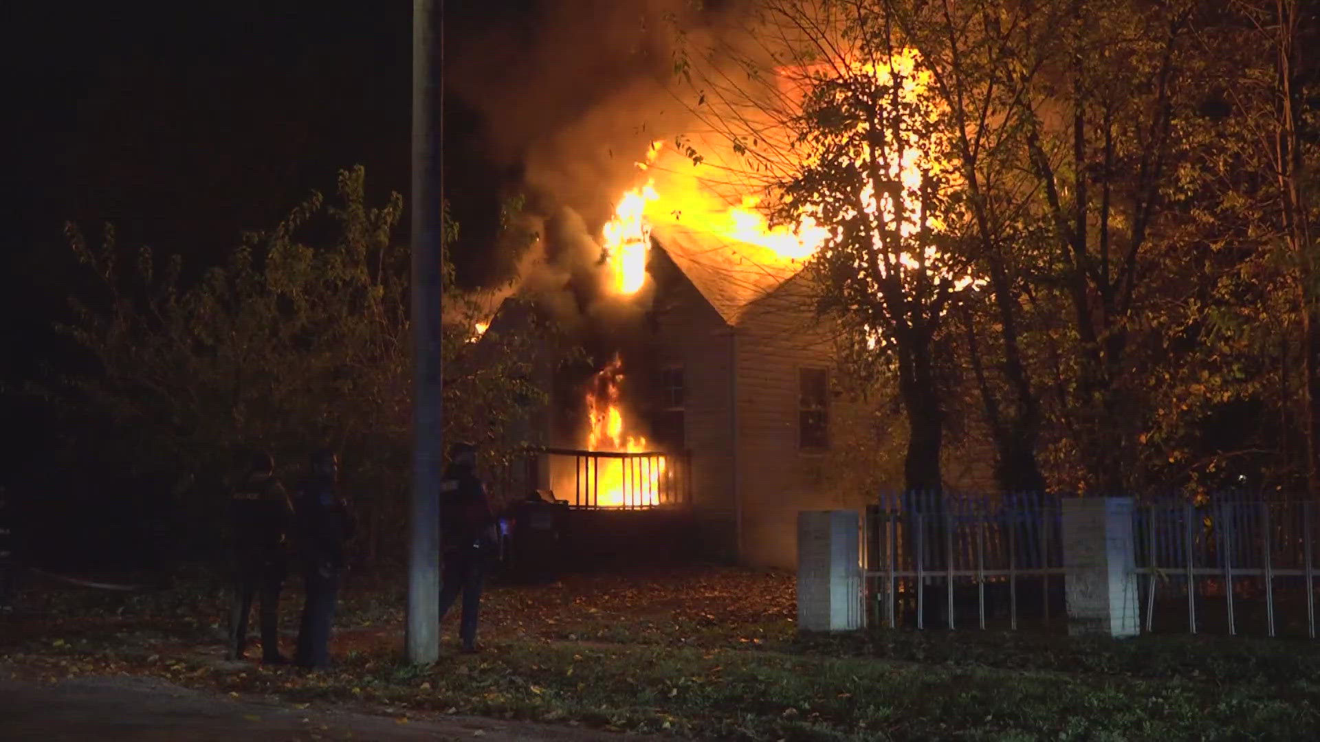 Firefighters battled an intense house fire Thursday morning in Washington Park. It broke out at about 2 a.m. at a home along Avon Place.