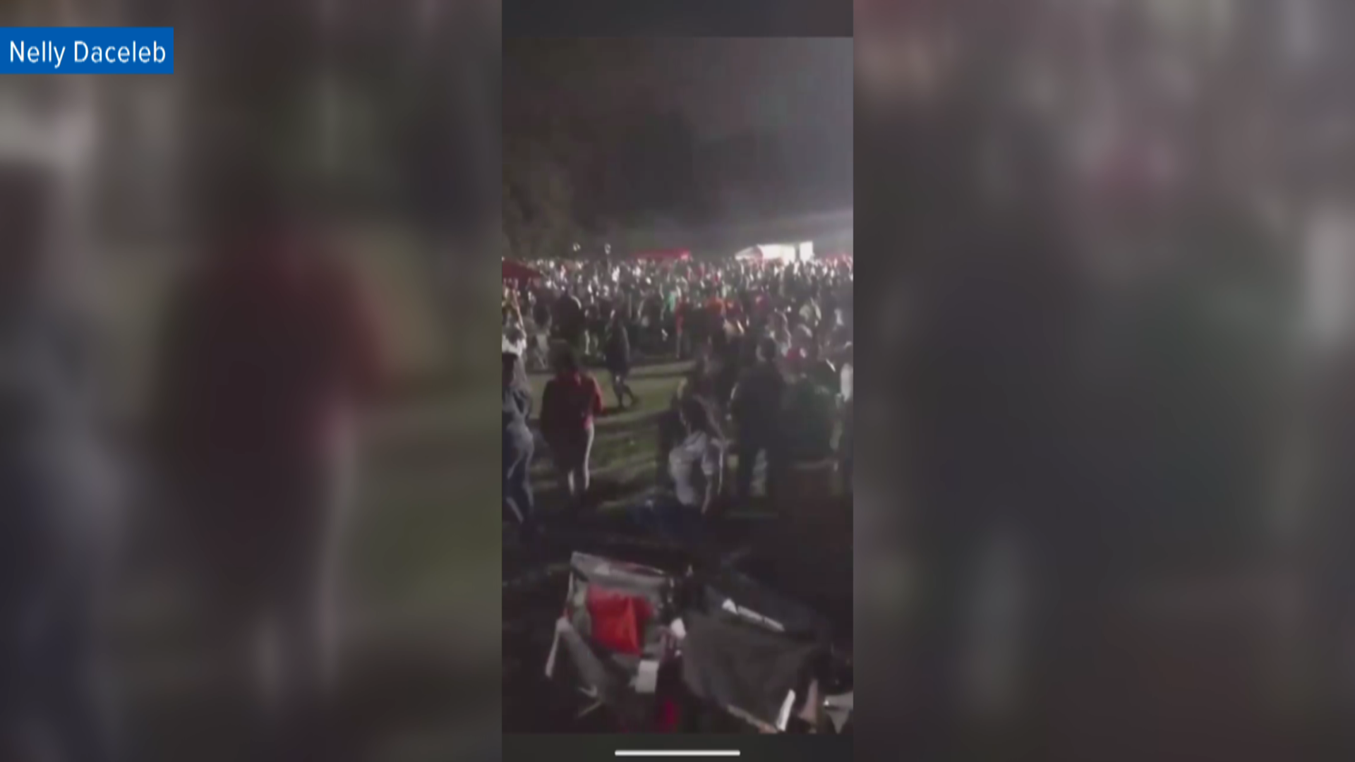 Five people were shot during a large bonfire in north St. Louis County Saturday night. Organizers said it was part of an unofficial Normandy alumni event.