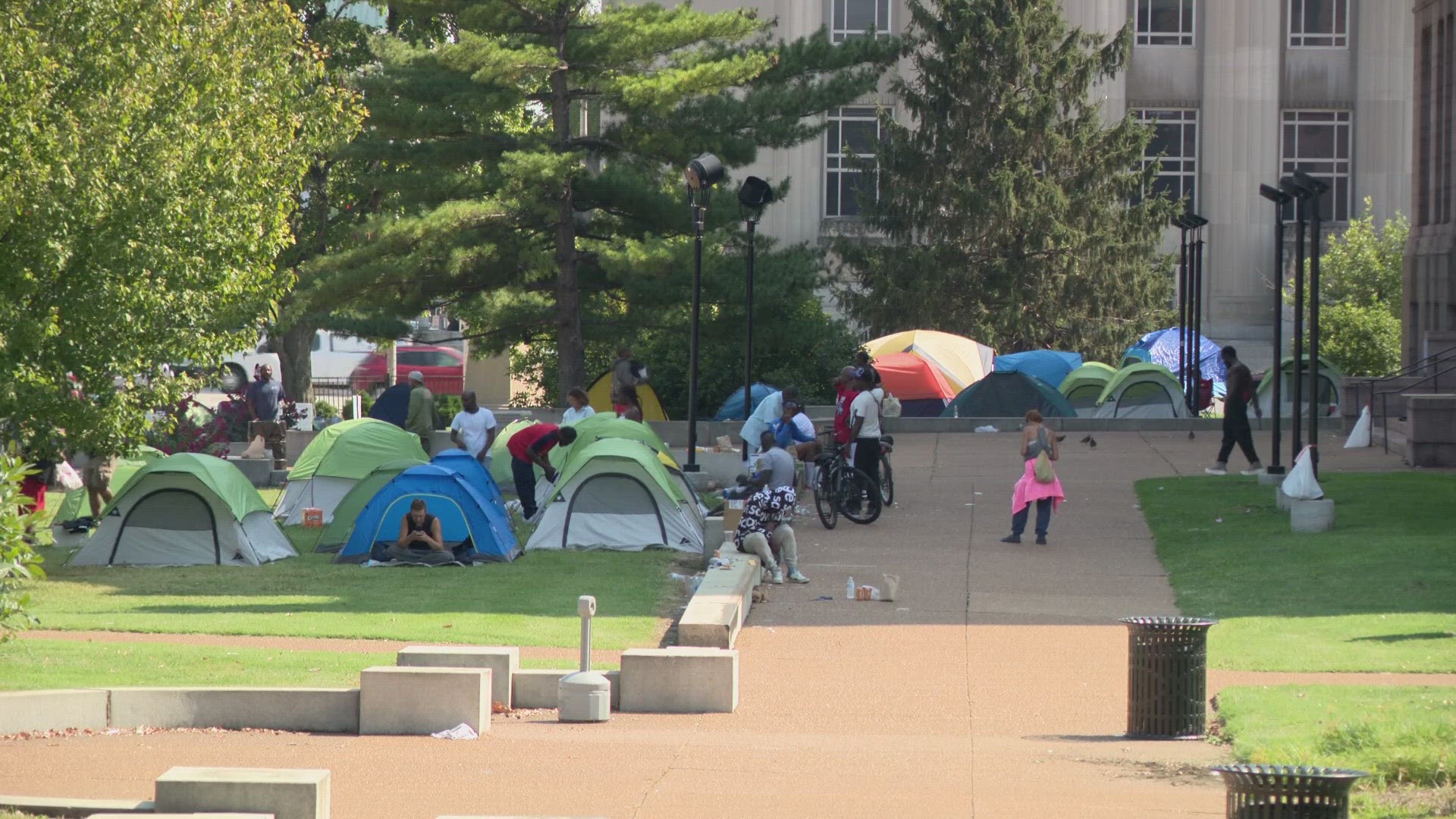 As a homeless encampment continues to grow outside of St. Louis City Hall there are new calls for city leaders to take action. Hundreds of people face homelessness.