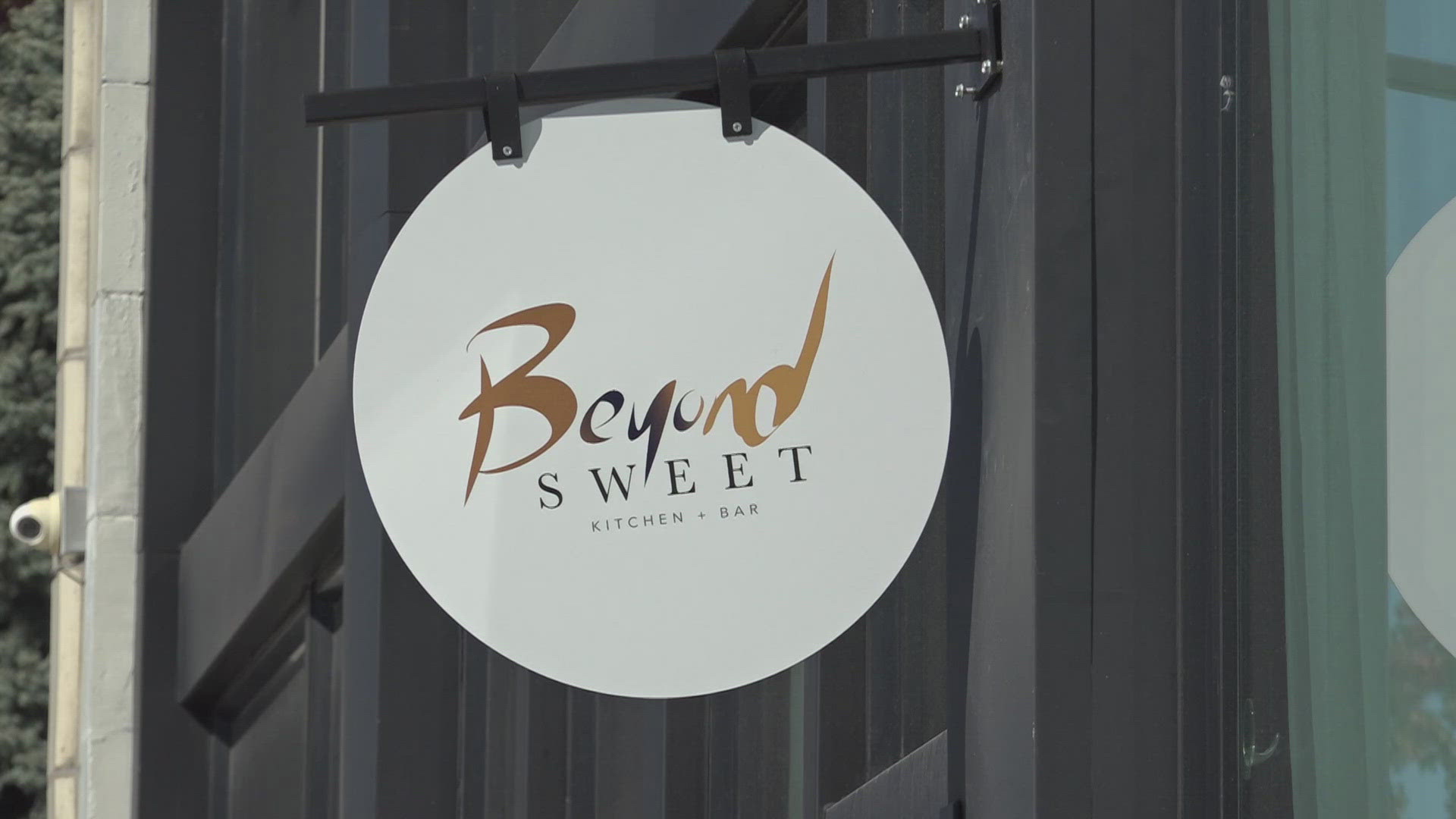 "Whatever we have to do we're going to make it cute, even when it's semi-not cute," the owner of Beyond Sweet Kitchen + Bar said after windows were broken.