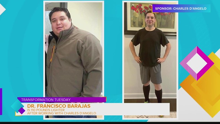 Transformation Tuesday: Dr. Francisco Barajas is 110 pounds lighter after working with Charles D'Angelo