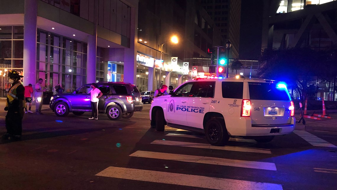 Woman on scooter hit by car downtown St. Louis | ksdk.com