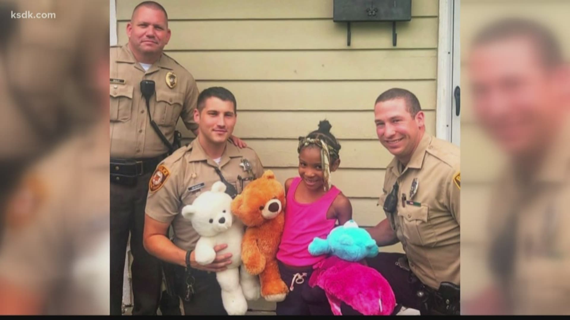 "We brought her a whole bunch of teddy bears and she said she loved every single one of them."