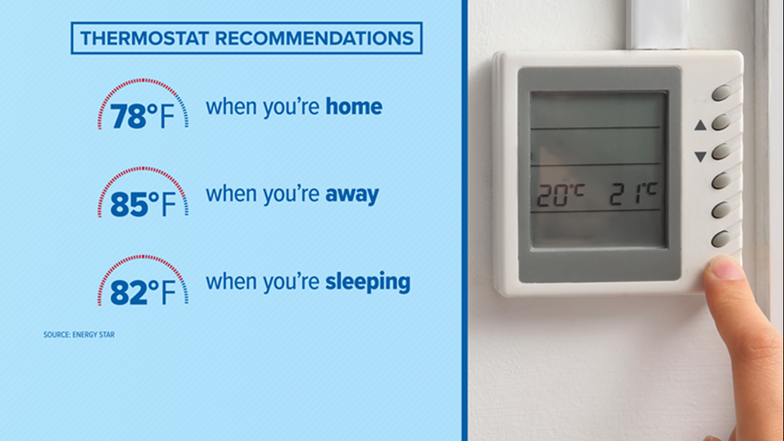 How to set AC temperature settings for cooling