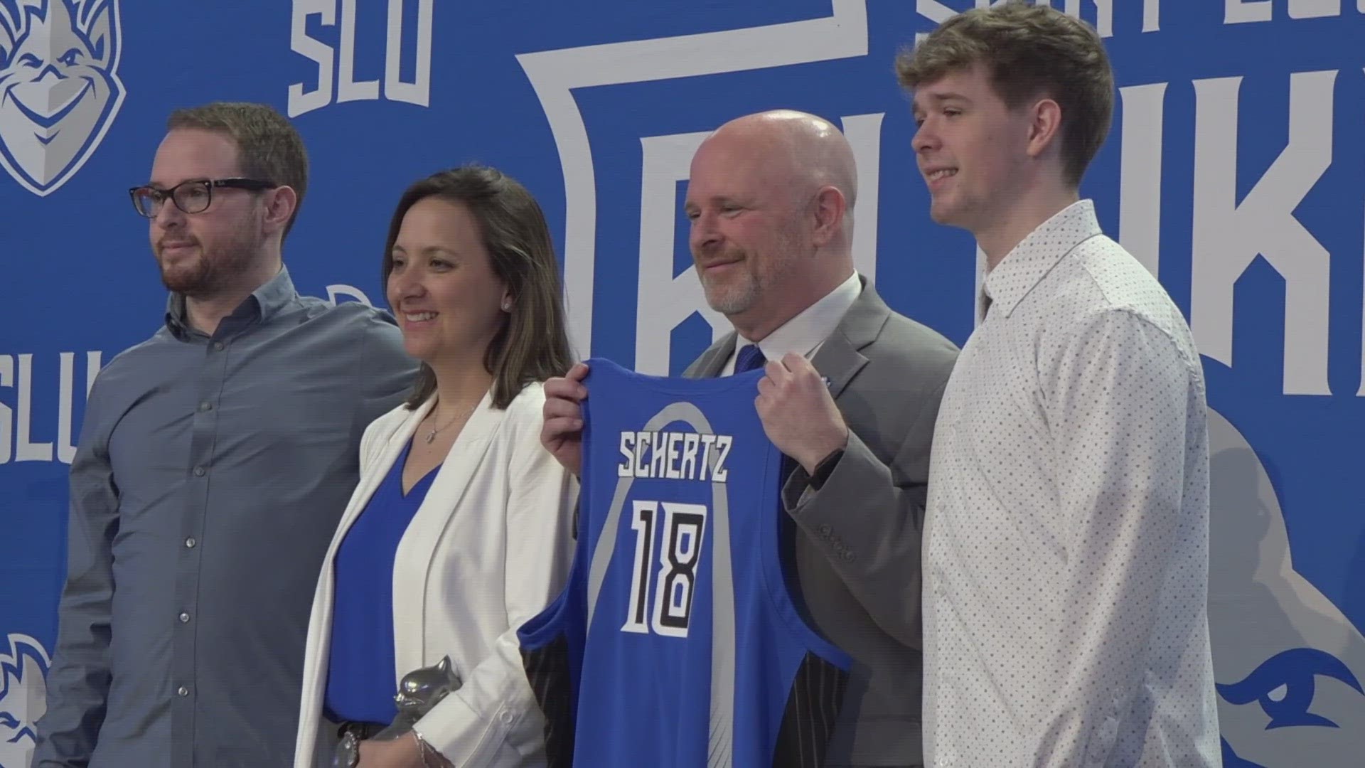 When he was officially introduced Monday at SLU, Josh Schertz discussed how he was inspired by former coach Rick Majerus.
