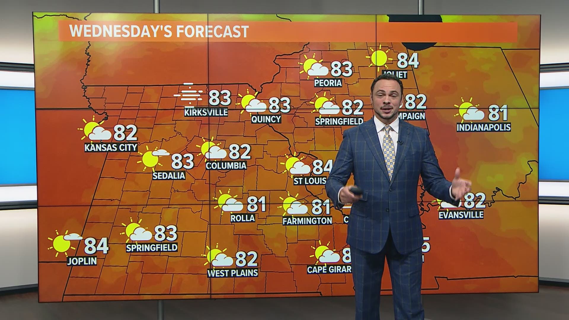 Wednesday morning weather forecast in St. louis 730am | www.waldenwongart.com
