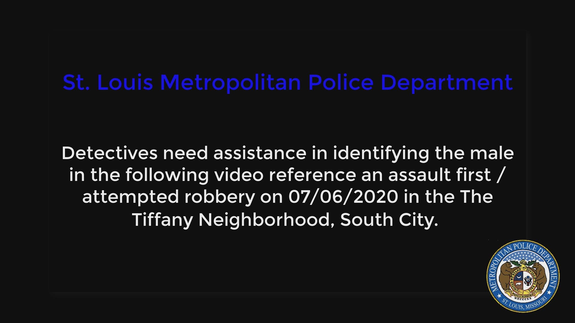 If you recognize this man you are asked to contact CrimeStoppers at 666-371-TIPS