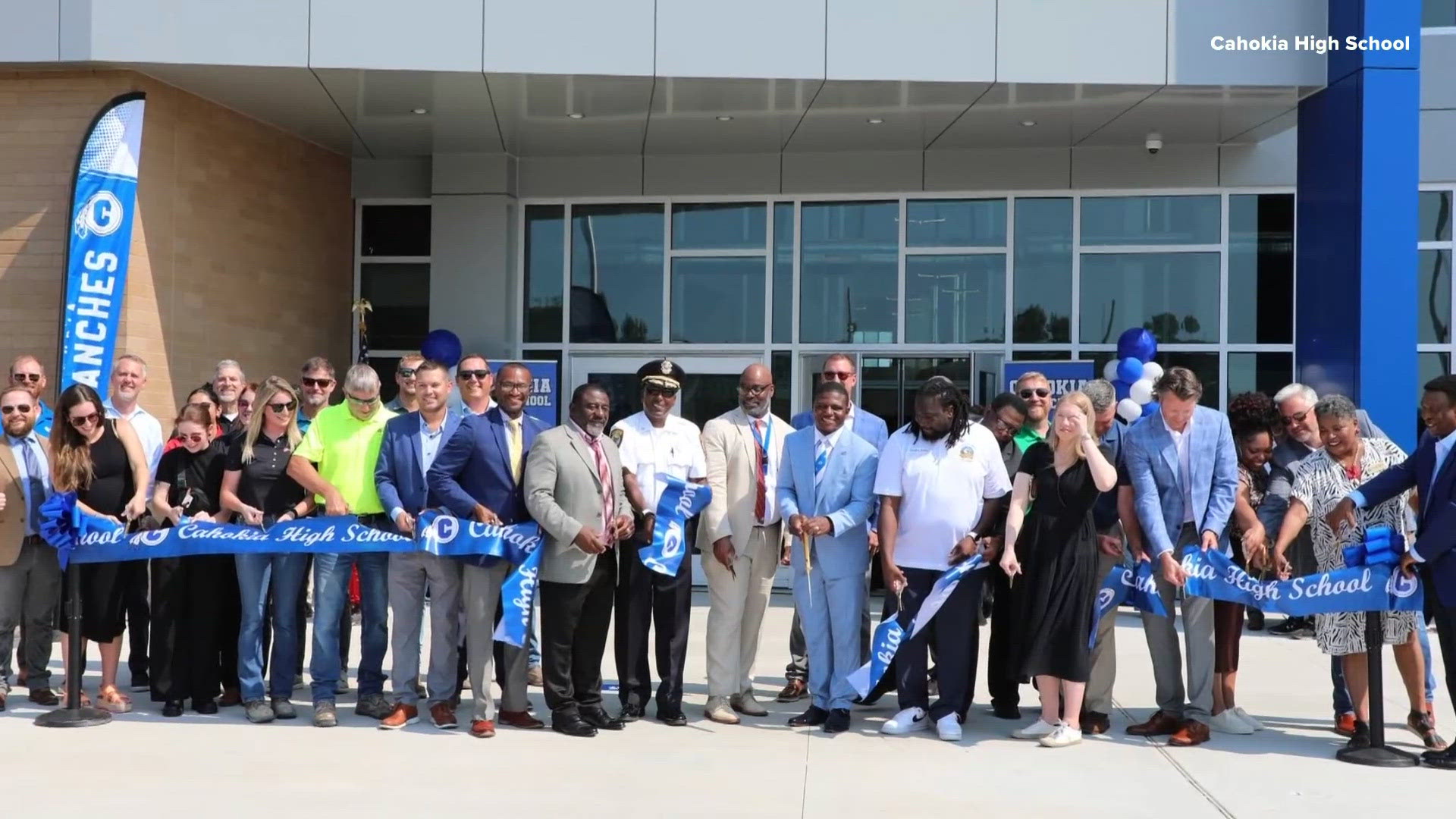 City leaders hold ribbon-cutting to unveil brand-new Cahokia High School