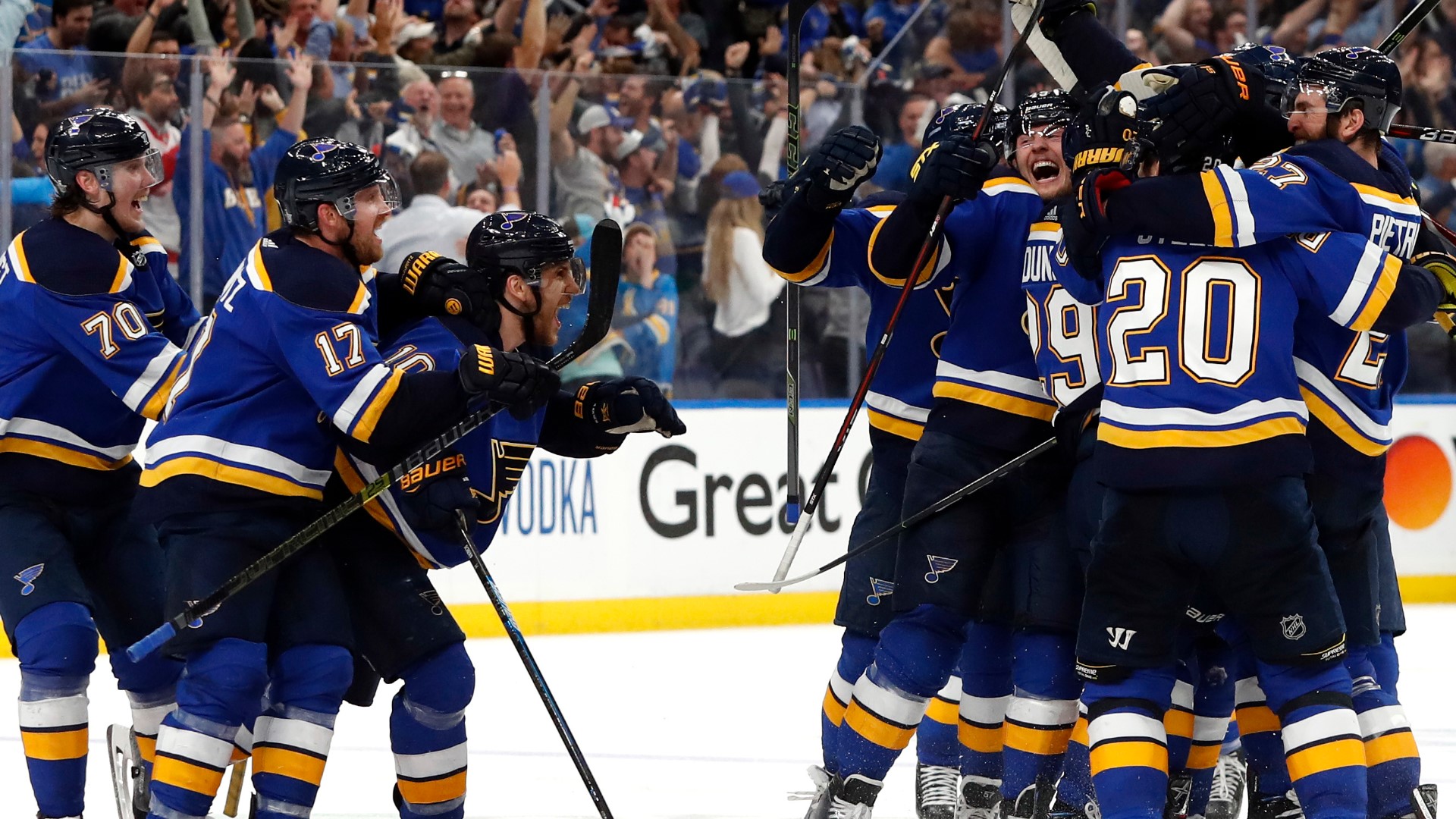 Here's the BluesSharks lineup heading into Game 1