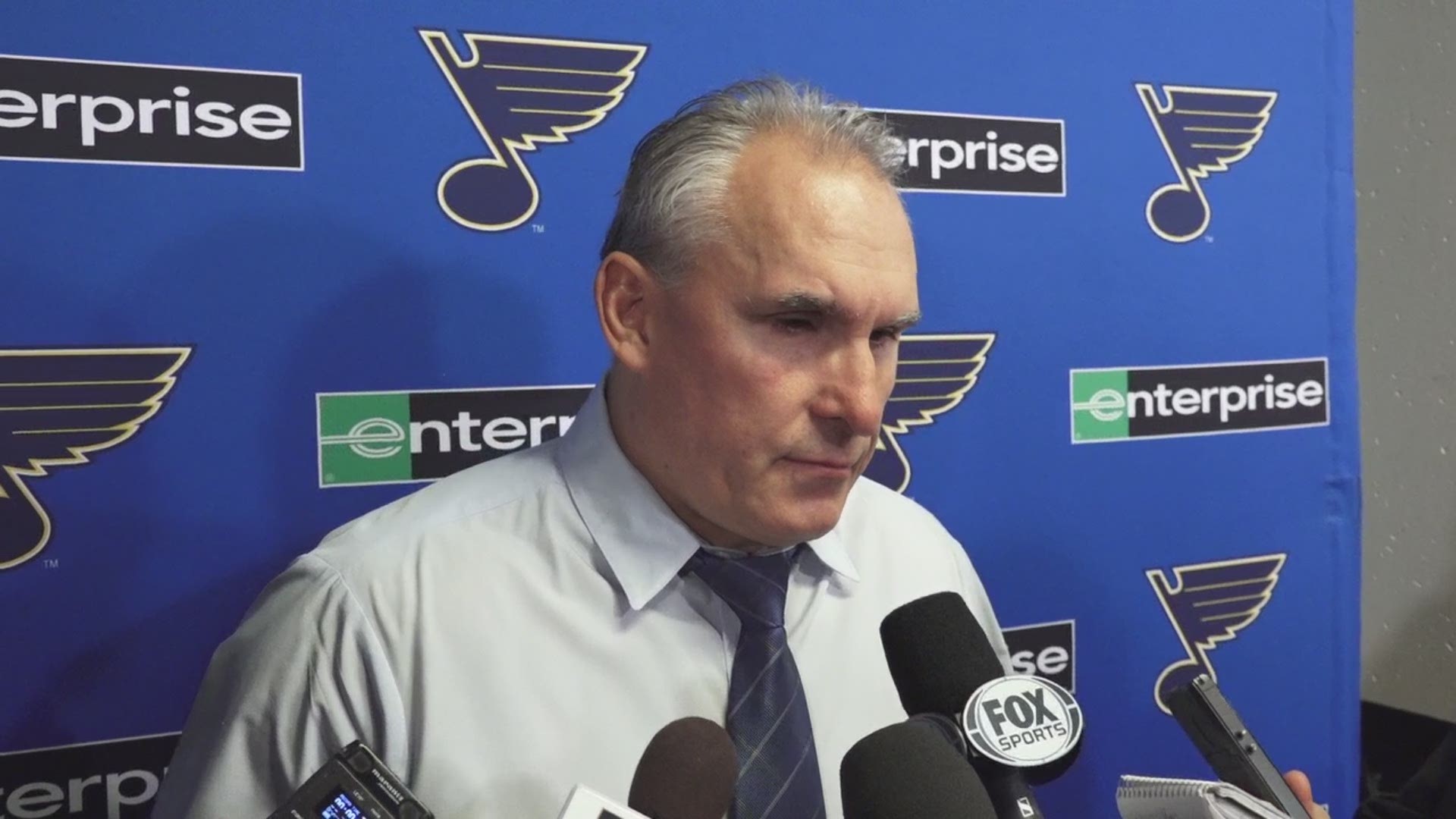 Coach Berube talks after the Blues got their seventh win in a row, another overtime thriller on the road against the Calgary Flames. Courtesy: Blue Note Productions