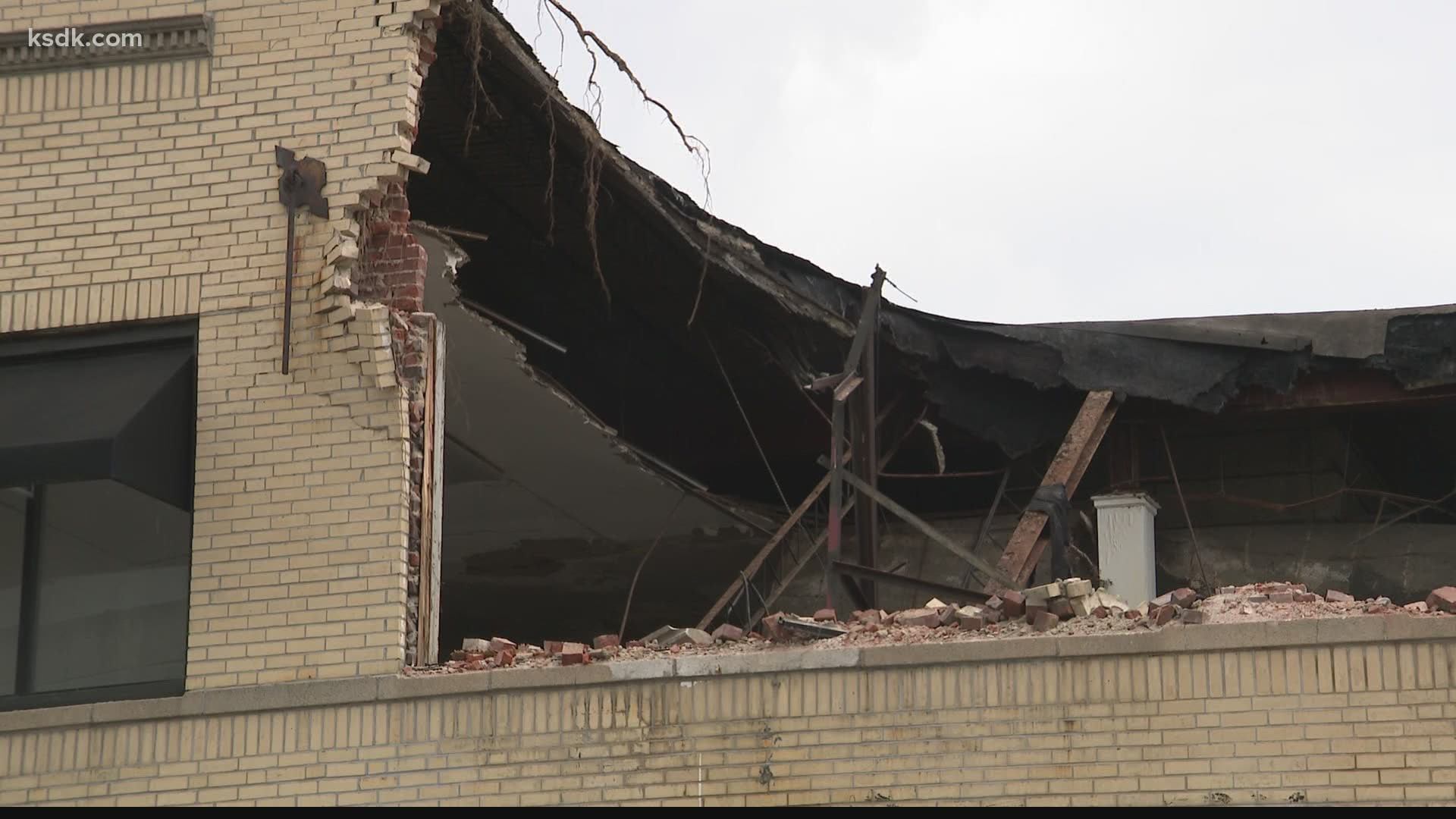 The business was open and occupied when the building collapsed