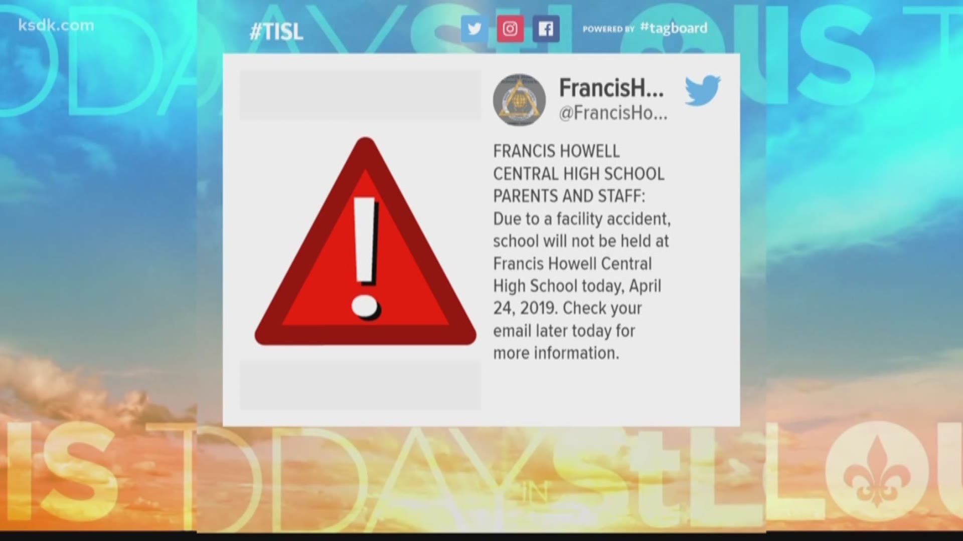Francis Howell Central High School closed Wenesday