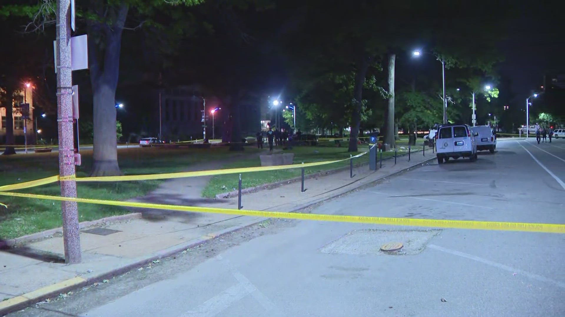 Man shot, unresponsive in downtown St. Louis Thursday night. Responding officers found a man shot and unresponsive.