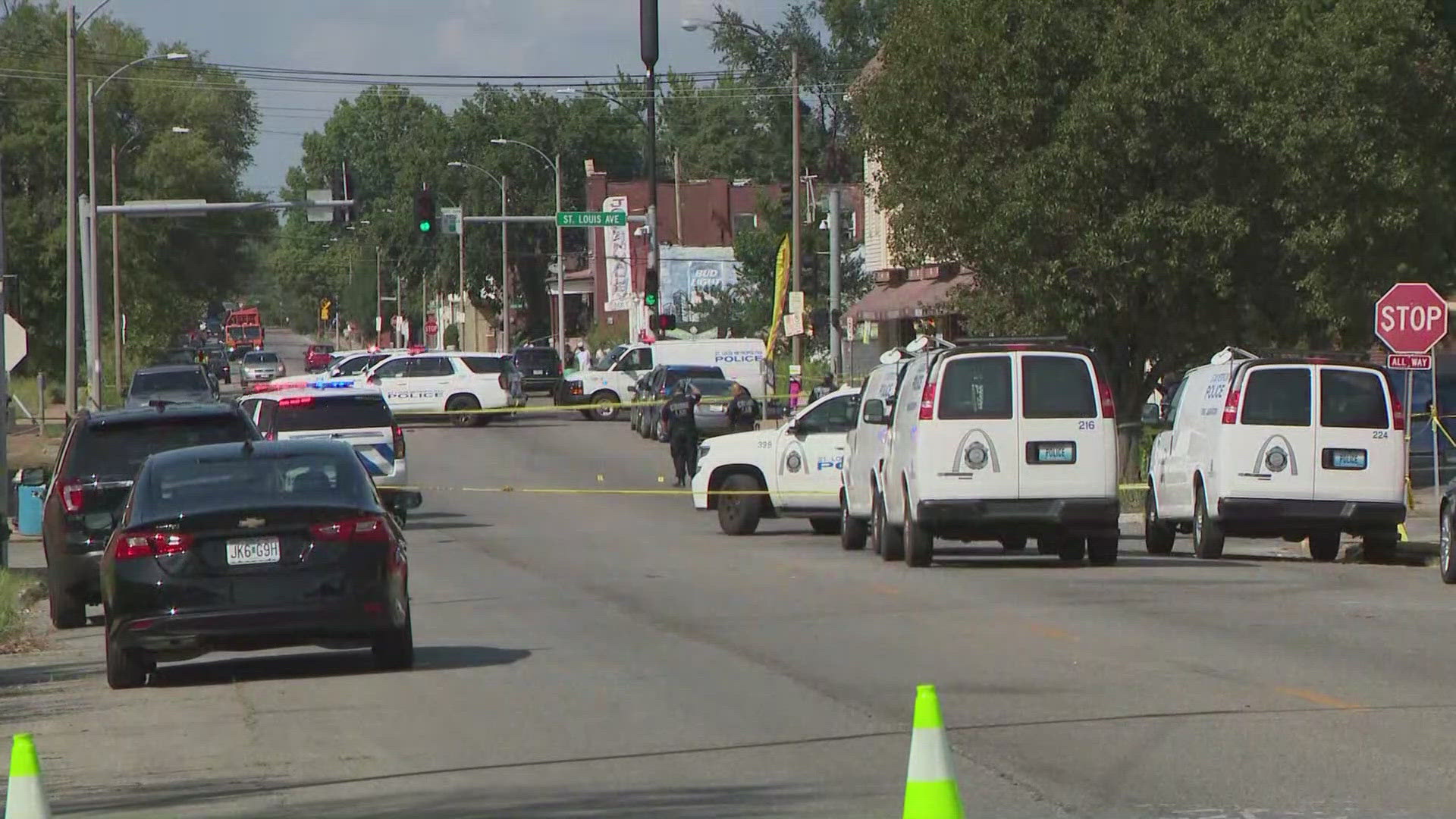 SLMPD responded to multiple calls about a shooting in the 1200 block of Vandeventer Avenue around 3:30 p.m. A man was pronounced dead.