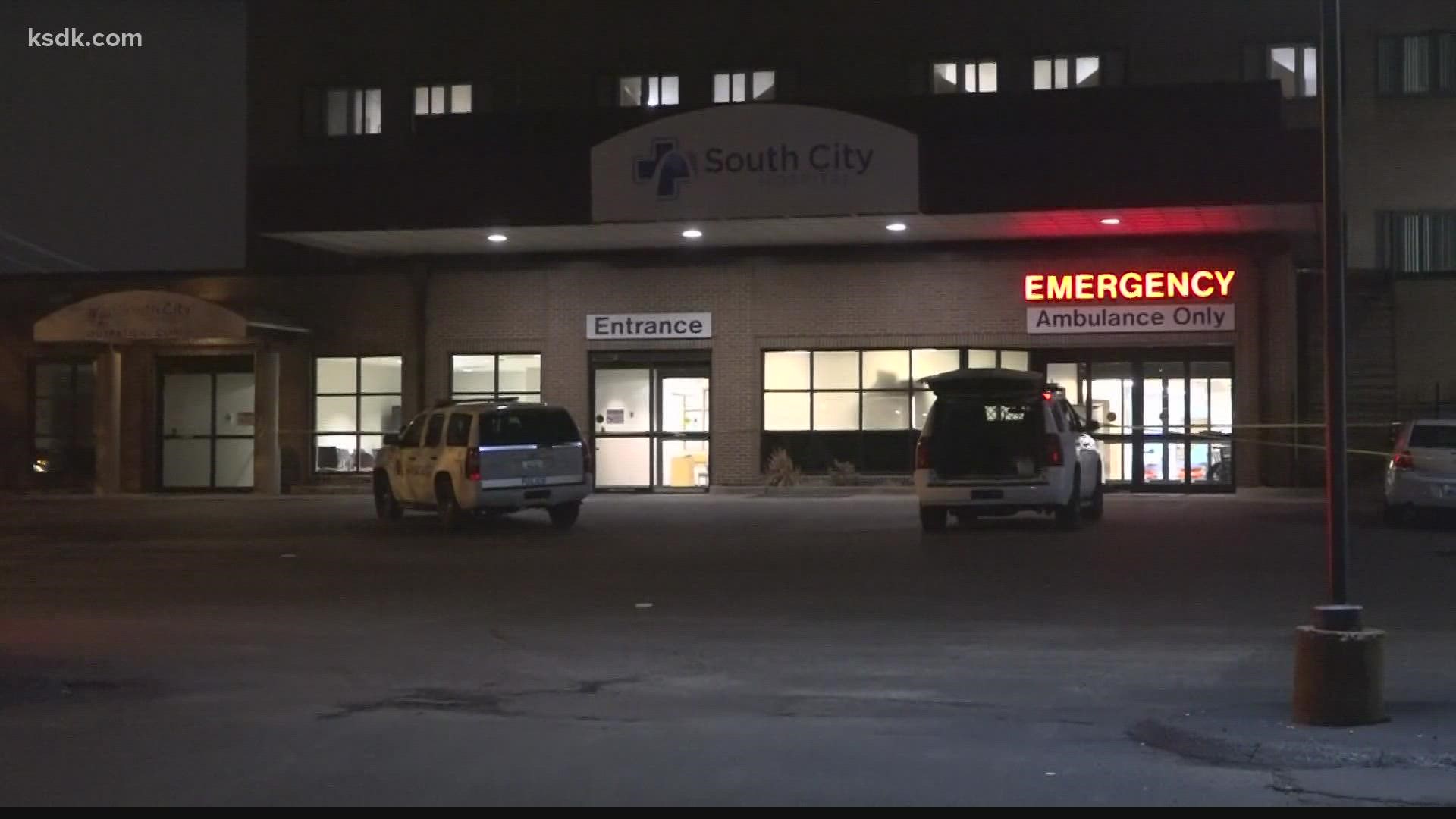 The security guard was shot in the hand and the teenager was shot in the mouth, police said. St. Alexius closed its emergency room but it has since reopened.