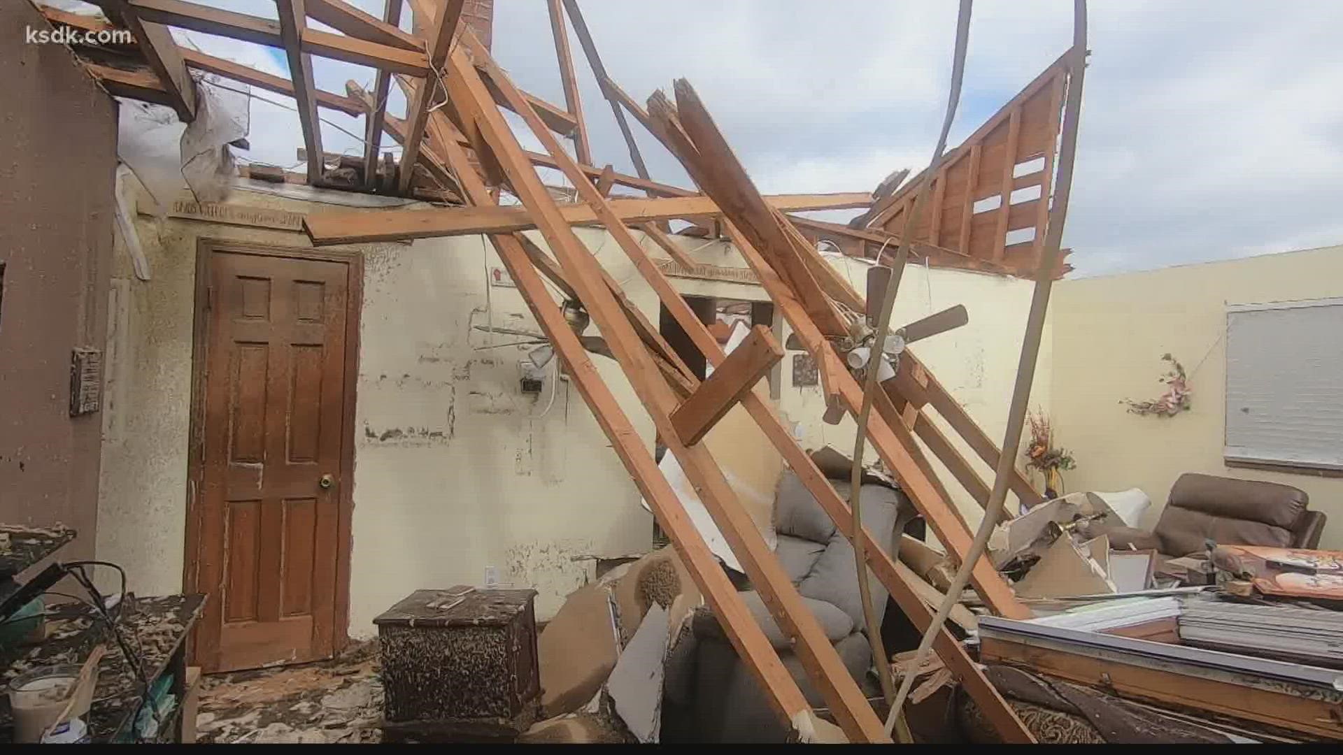 Neighbors are helping neighbors in Fredericktown after a tornado caused massive damage.