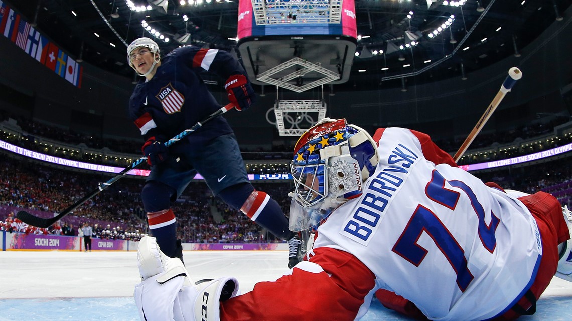 On this day in history, TJ Oshie beat Russia in an Olympic shootout