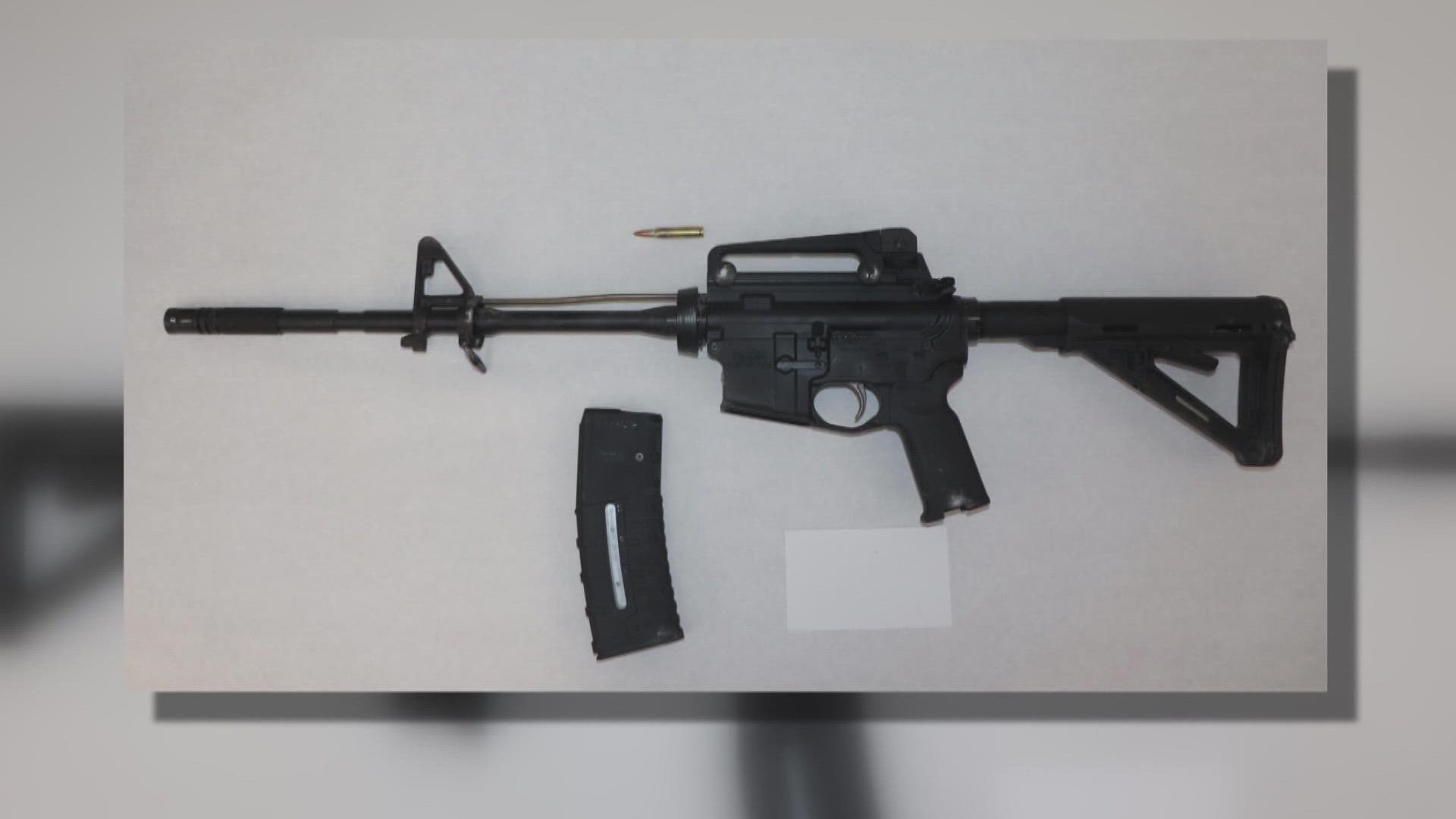 Police said an FBI background check successfully blocked him from buying the gun from the dealer on Oct. 8. He then bought a gun in a private sale.
