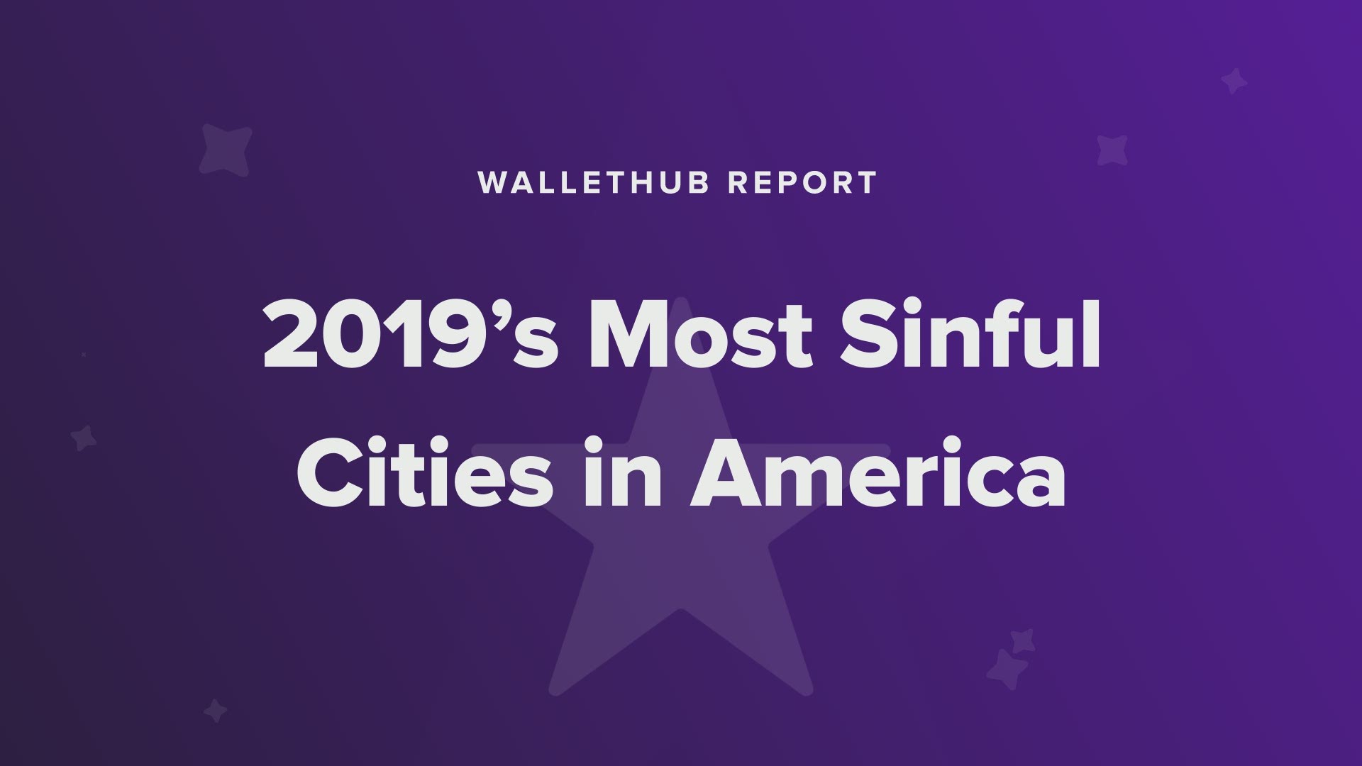 WalletHub is out with its list of 2019's most sinful cities in America. Video courtesy: WalletHub