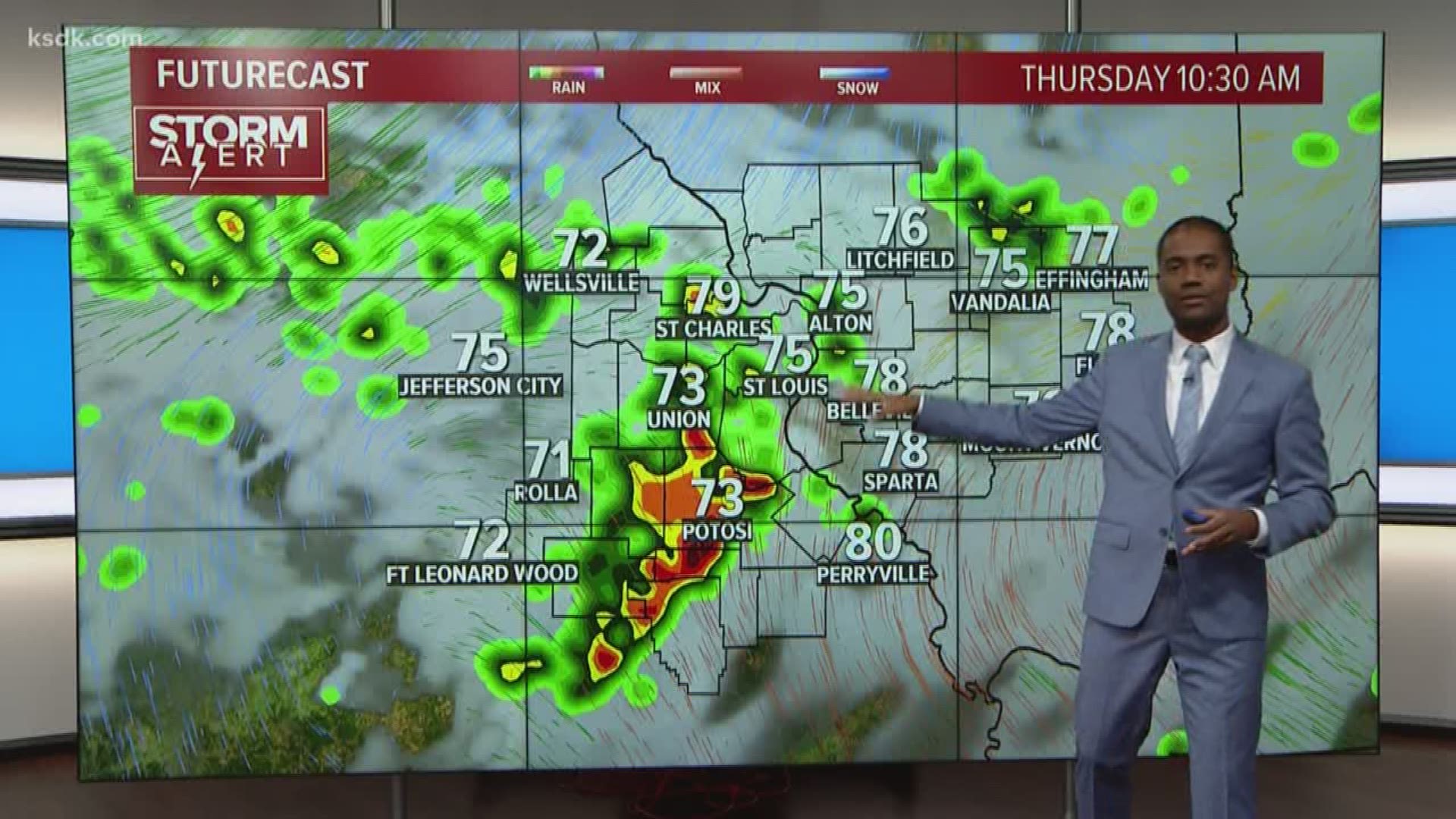 Heavy rain possible through Thursday afternoon | ksdk.com