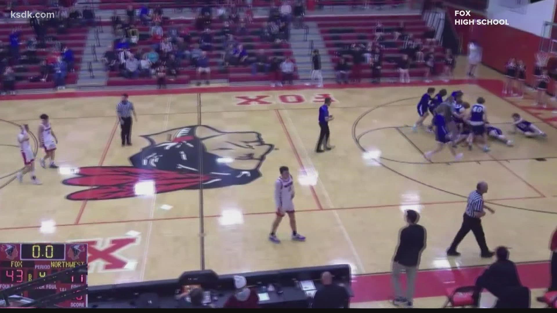 Northwest High School basketball sinks wild buzzer beater against Fox