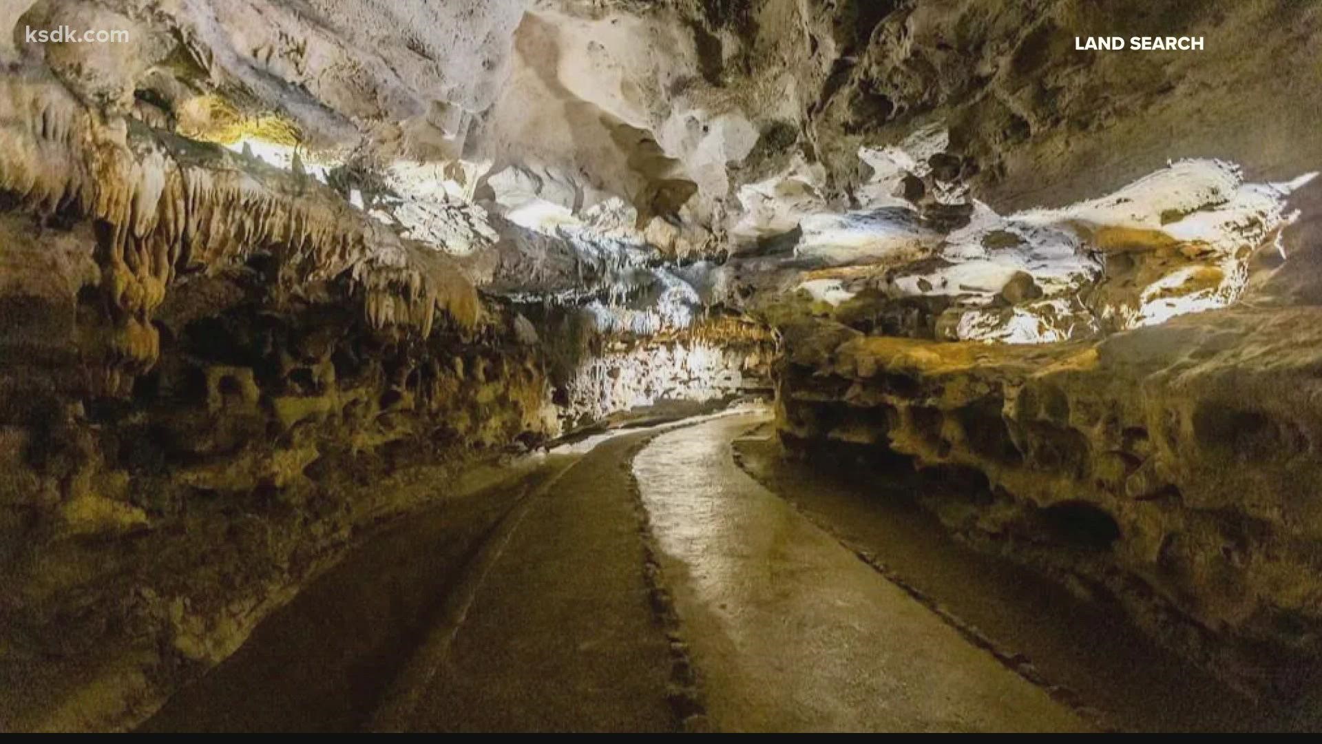 Jacob’s Cave is located north of Lake of the Ozarks