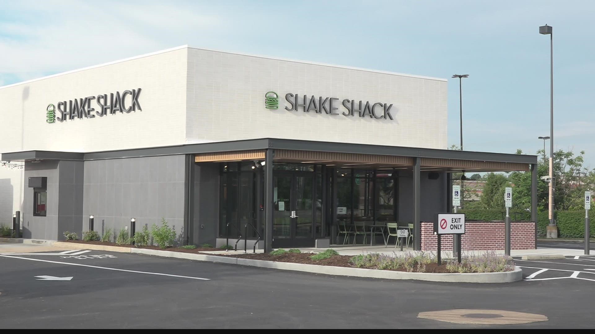 A new Shake Shack location is opening in Chesterfield on Friday, June 24. It will be the first in the area and just the sixth nationwide to have a drive-thru.