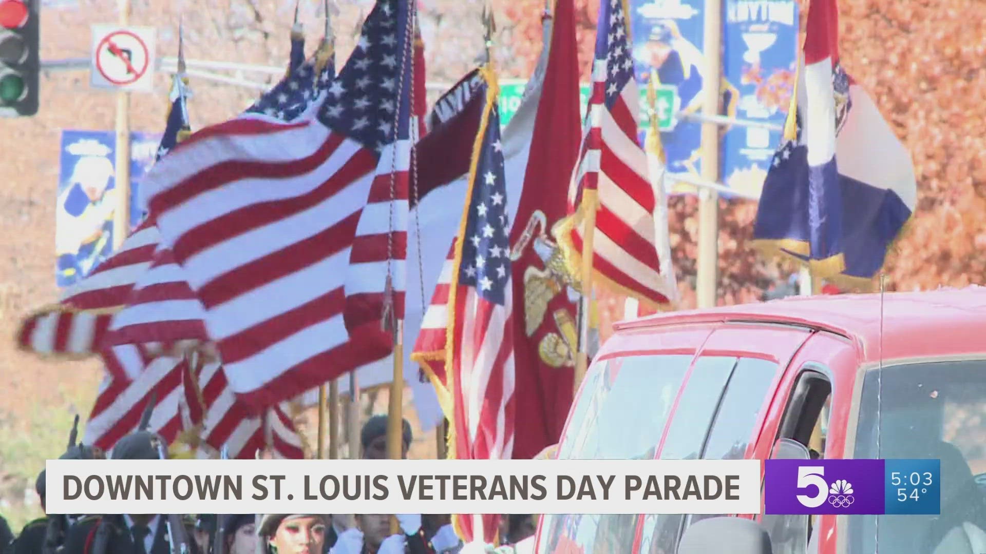 The St. Louis Veterans Day parade was held on Market Street. Veterans were also recognized in places like U City and Edwardsville.