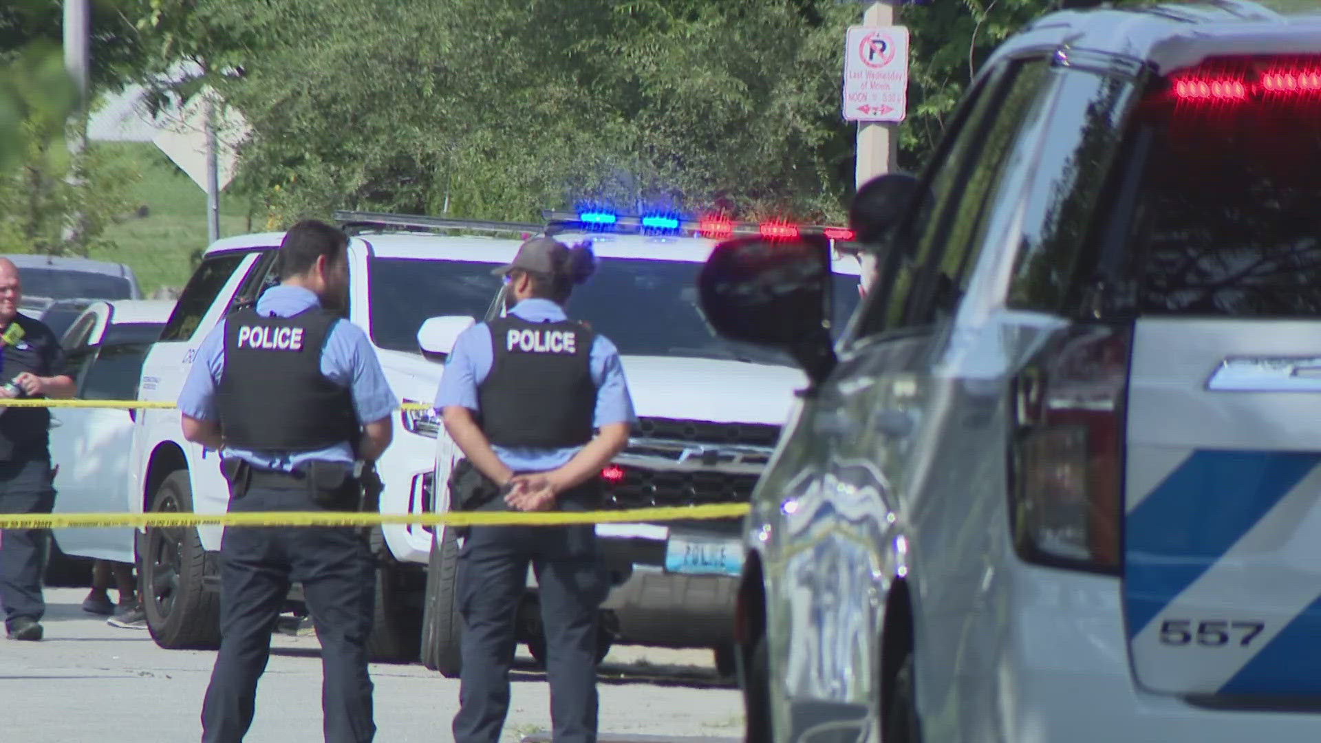 St. Louis police are investigating after a man was found fatally shot inside a Chevrolet Malibu that had flipped over.