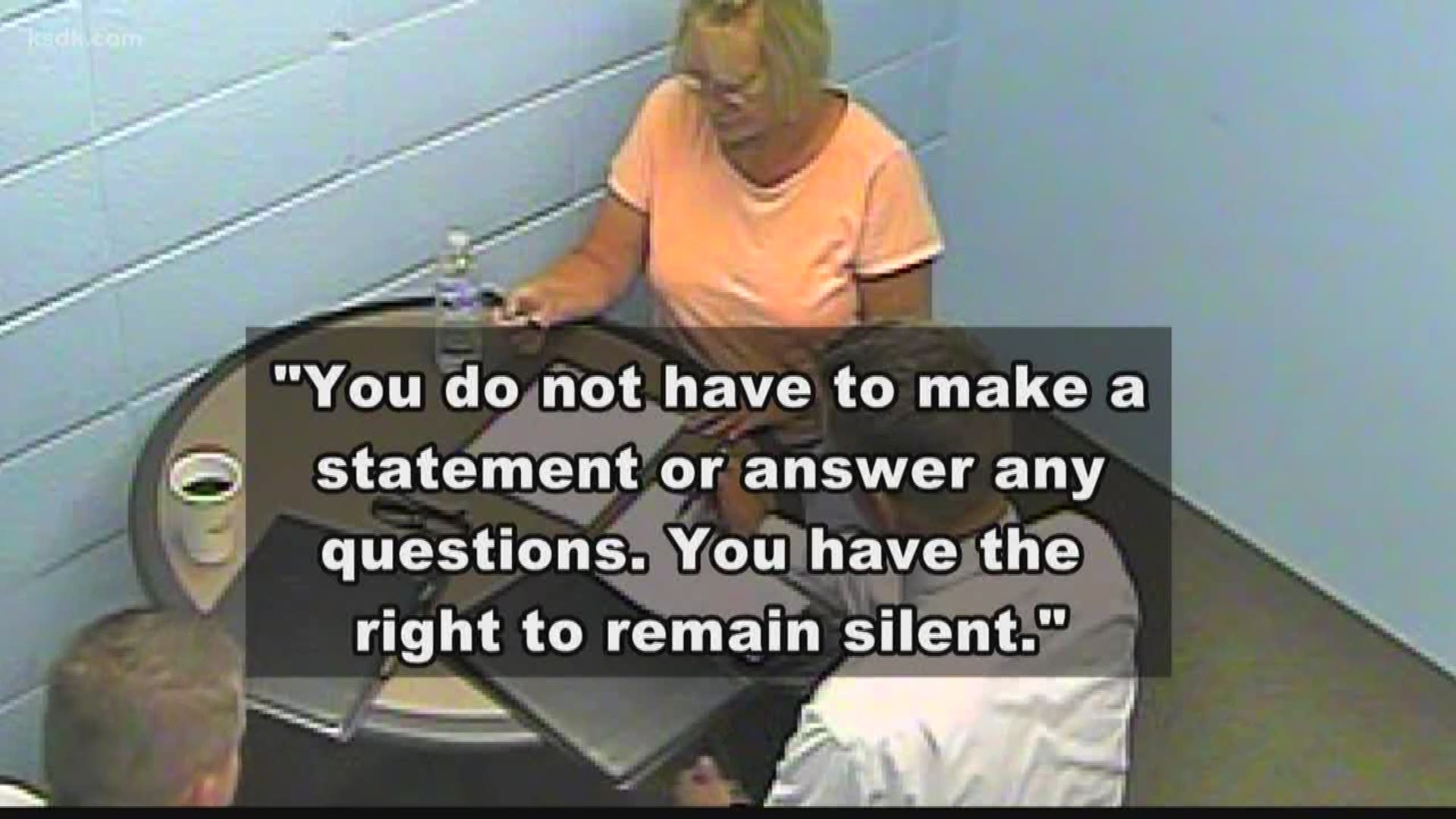 Footage from inside a police interrogation room details the dramatic chain of events that unfolded once officers had the now-convicted killer in their custody.