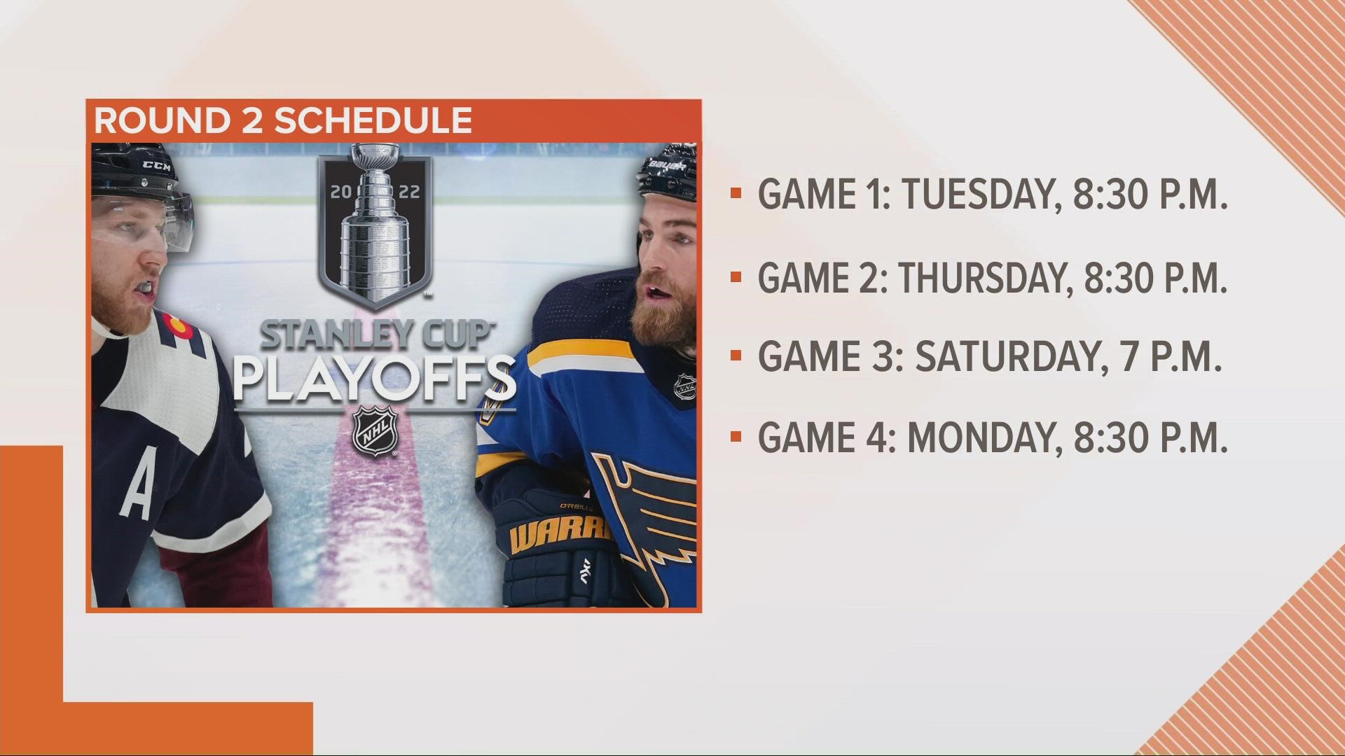 Blues second round of Stanley Cup Playoffs schedule announced ksdk