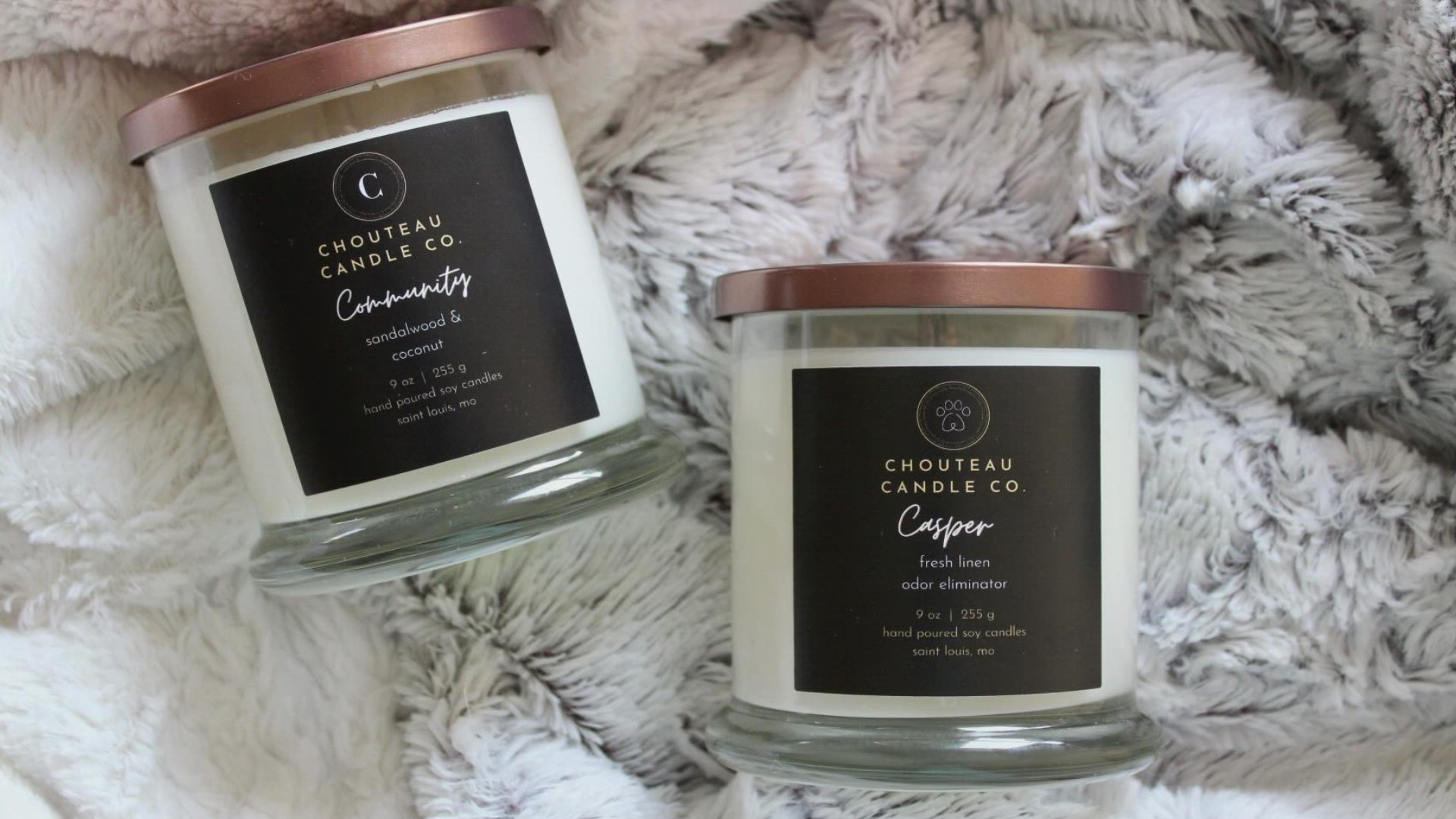 Owner Audrey Herrington suffers from scent-induced migraines and wanted to create a candle that wasn’t too strong