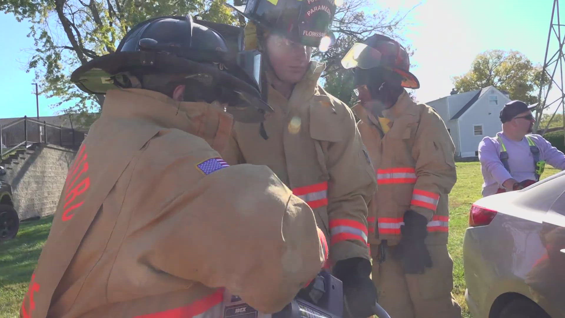 The hands-on experience gave St. Louis area teenagers the tools and skills firefighters and paramedics use daily.