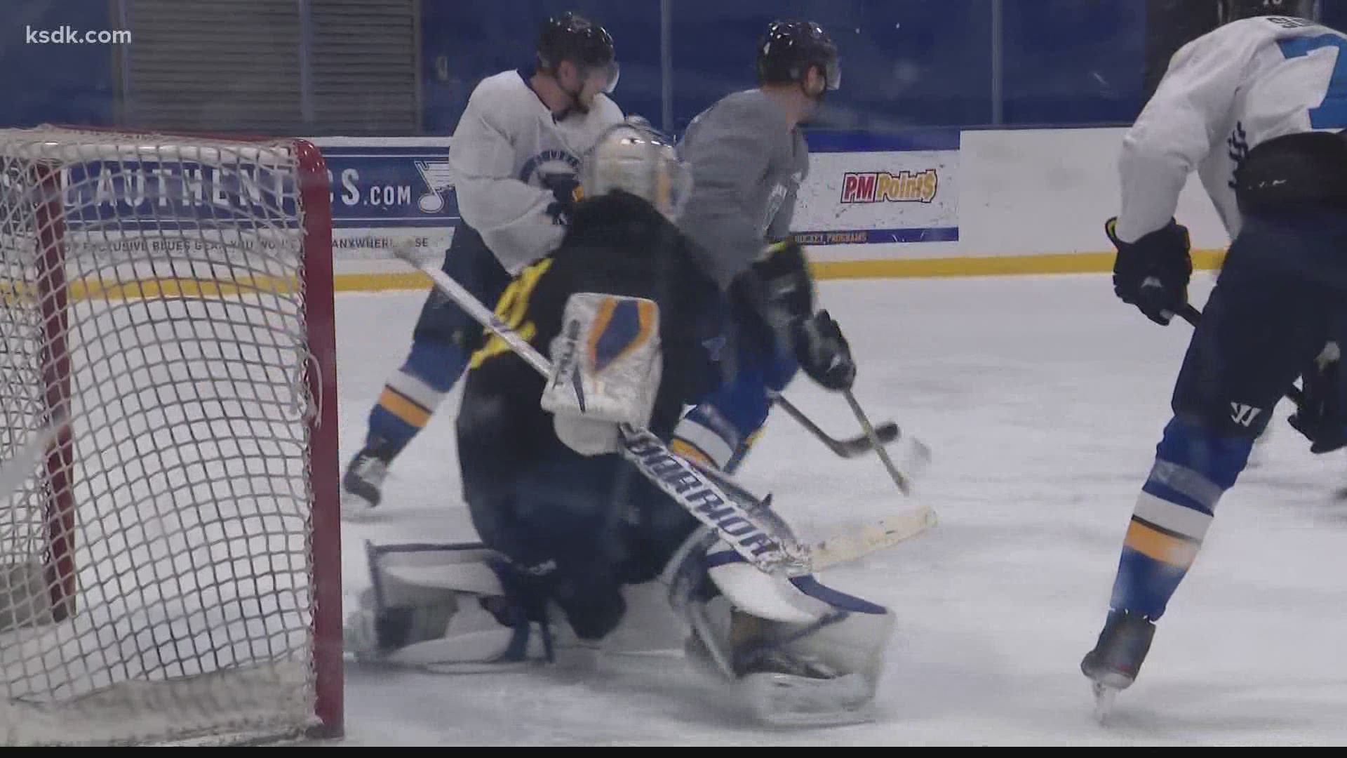 The Blues are back on the ice for 2021