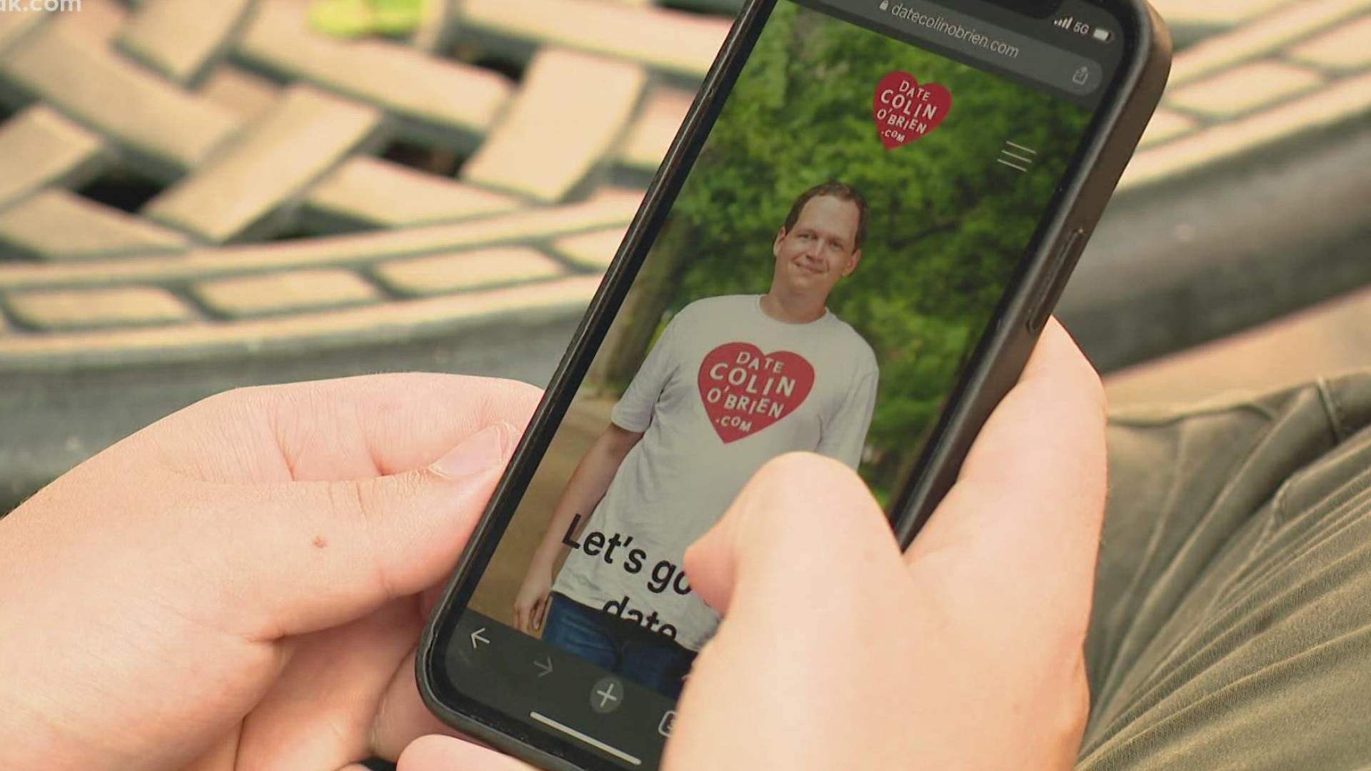 Colin O'Brien of St. Louis created a dating website that features himself as the sole eligible bachelor.
