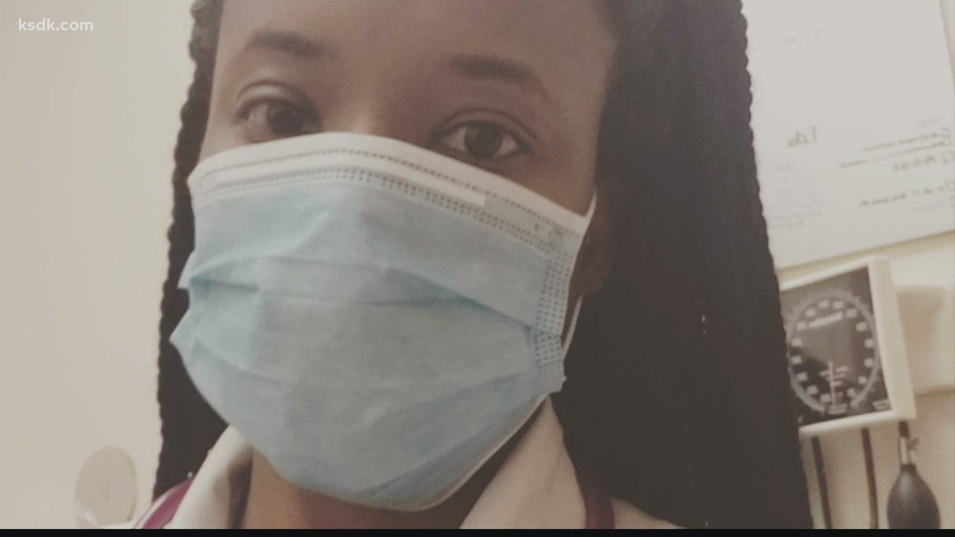 "It's definitely hard. I'm trying to be a nurse dealing with a pandemic and then trying to be a human and dealing with my own personal loss."