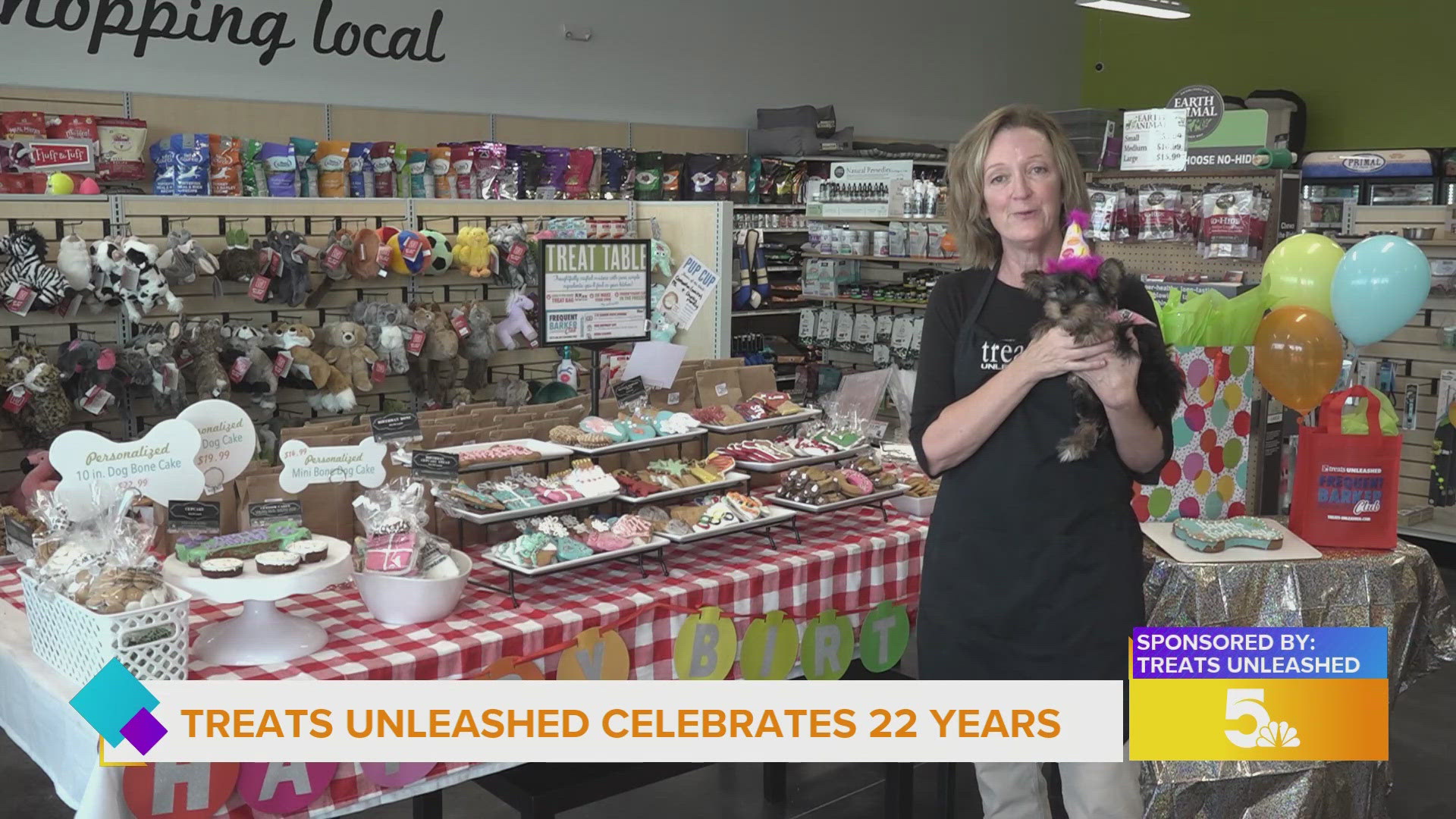 Bring your pet into Treats Unleashed to celebrate their anniversary - so many healthy and delicious treats available for your favorite pet