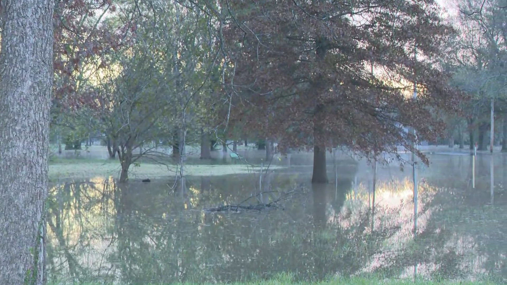 The river has not seen flood levels like this since 2019.