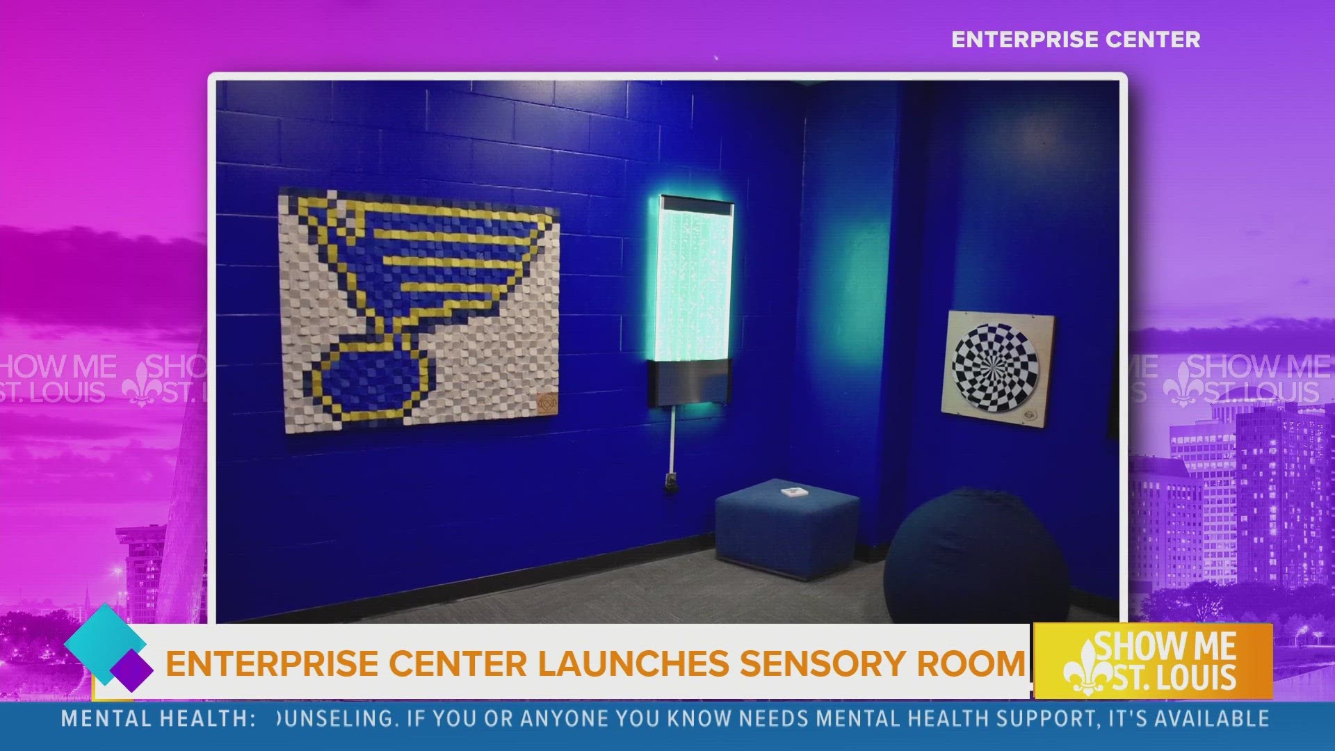 Enterprise Center has opened a brand-new sensory room for guests in need of a quiet and more secure environment while enjoying events at the venue.