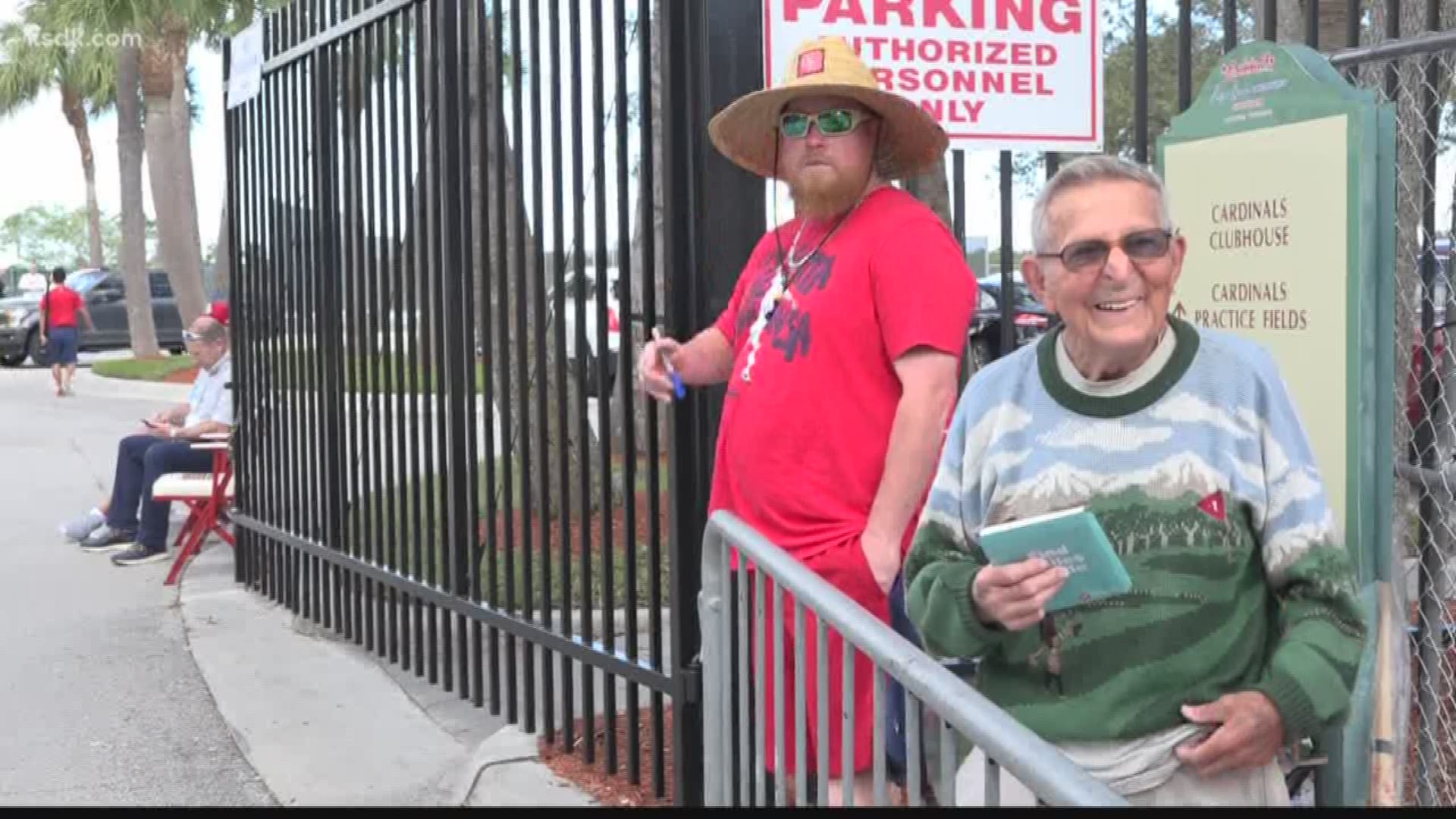 Some die-hard Cardinals fans, never out-grow the tradition of perusing the baseball autograph, especially at Cardinals Spring Training.