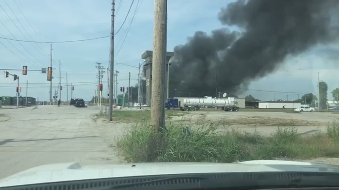 Train derailment and fire in Dupo, Illinois