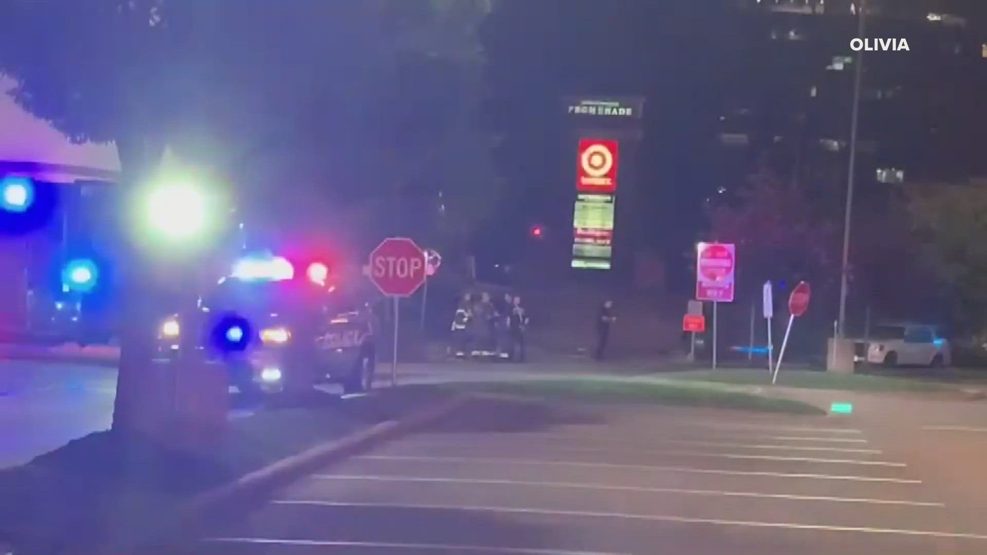 A driver slammed a pickup truck into a Target store early Wednesday morning. It happened at the Brentwood Promenade.