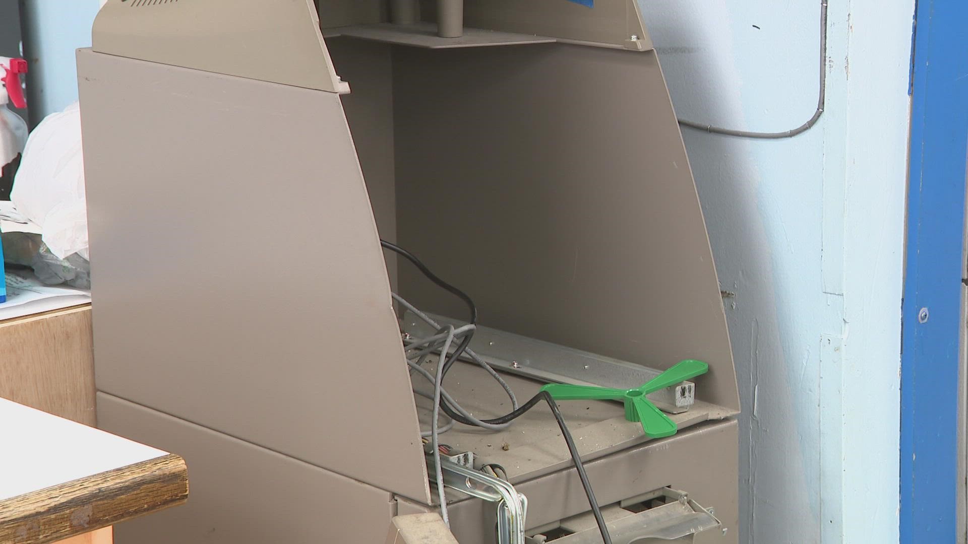 The majority of them were left with severe damage to their ATM machines. Two more businesses in South St. Louis were broken into overnight on Tuesday.