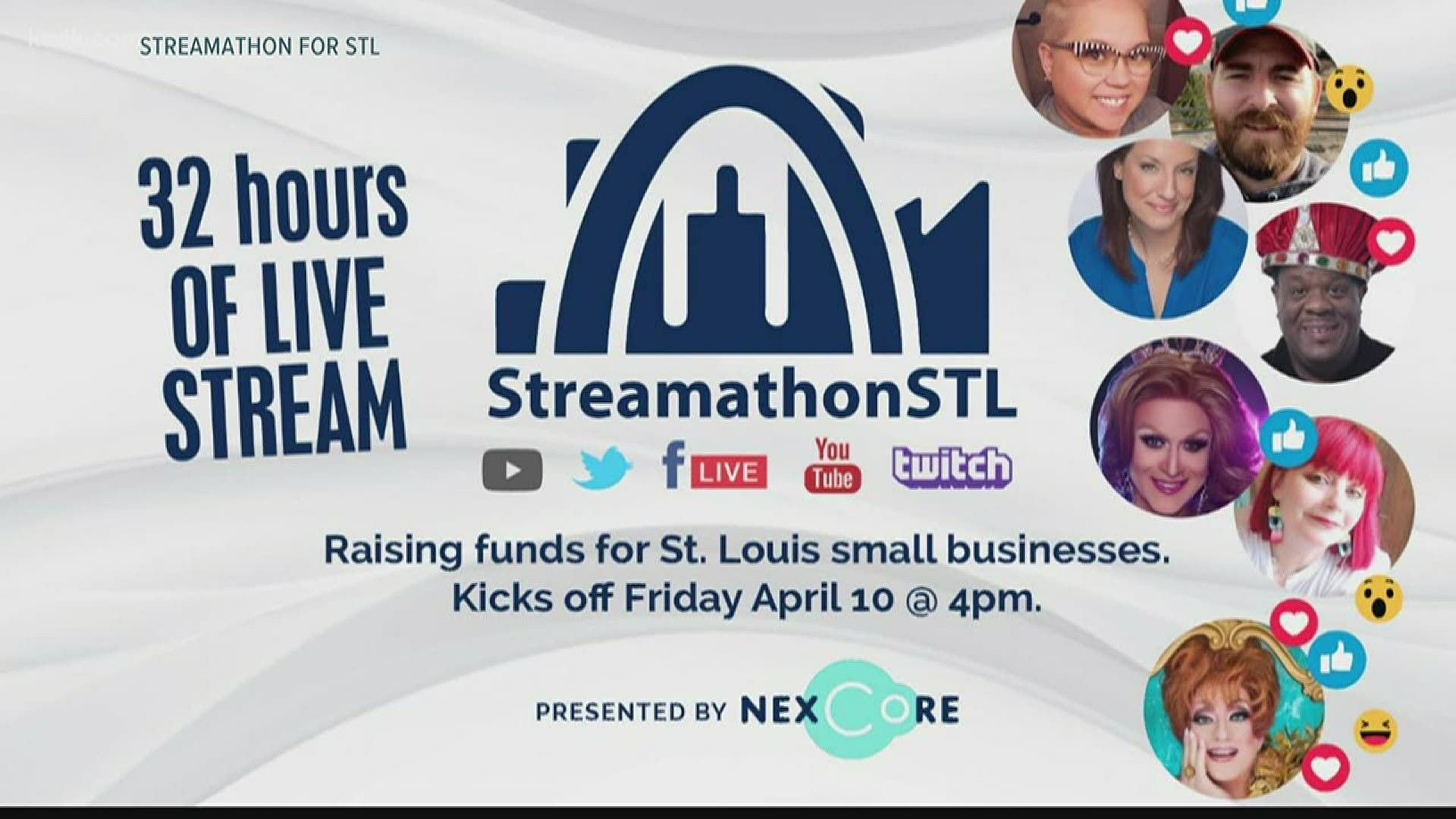 The "streamathon" started at 4 p.m. on Friday and is set to go for 32 hours.