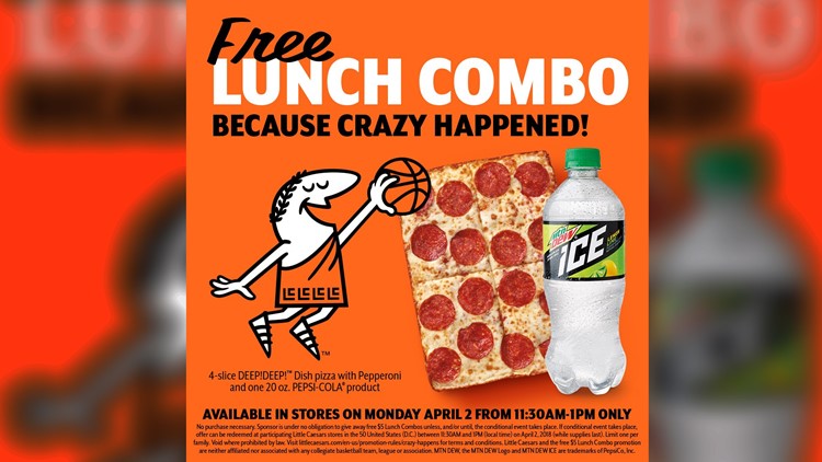 Little Caesars Pizza! Pizza! Pre-Game Promotion (Limited Times)