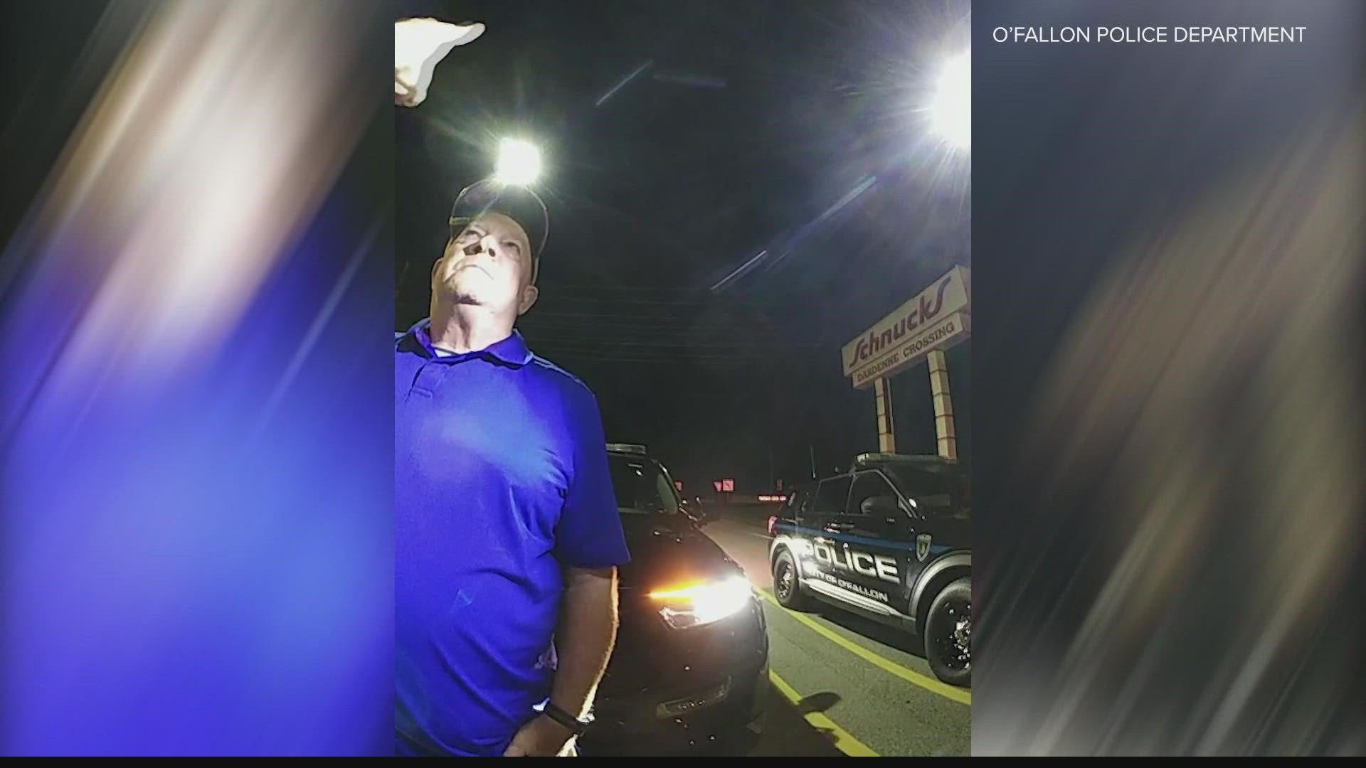 Hazelwood Police Chief Gregg Hall visibly failed three sobriety tests during a traffic stop by an O'Fallon officer on May 28. He was not arrested.