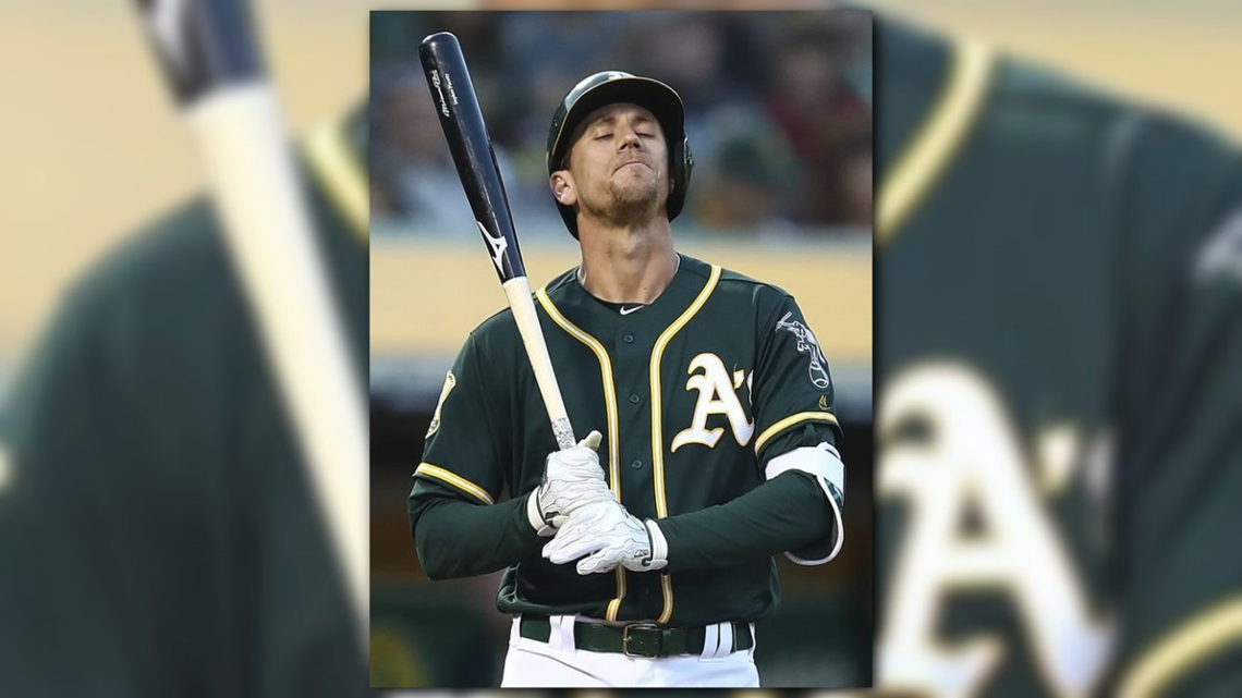 Stephen Piscotty celebrates a special moment with his family and A's fans  following the passing of his mother - The Athletic