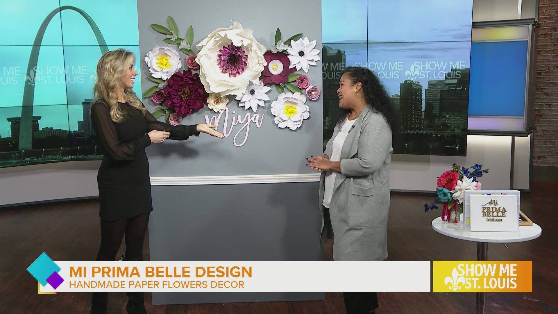 This winter, add some joy throughout your home! Mi Prima Belle Design specializes in handmade paper flower décor.